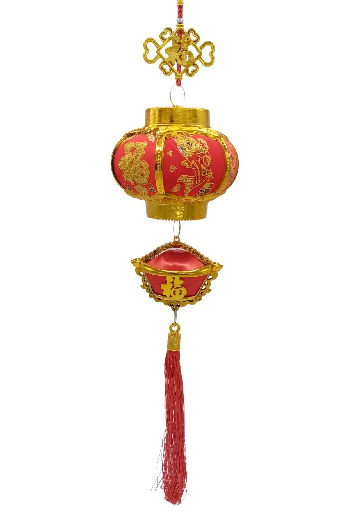 ÇinDünyadan HediyelerDNY-HDYKSKALK3418Keskin Hediyelik Eşya Ve TekstilFeng Shui Çin Feneri Şans Ve Bereket Askılık 65 cm