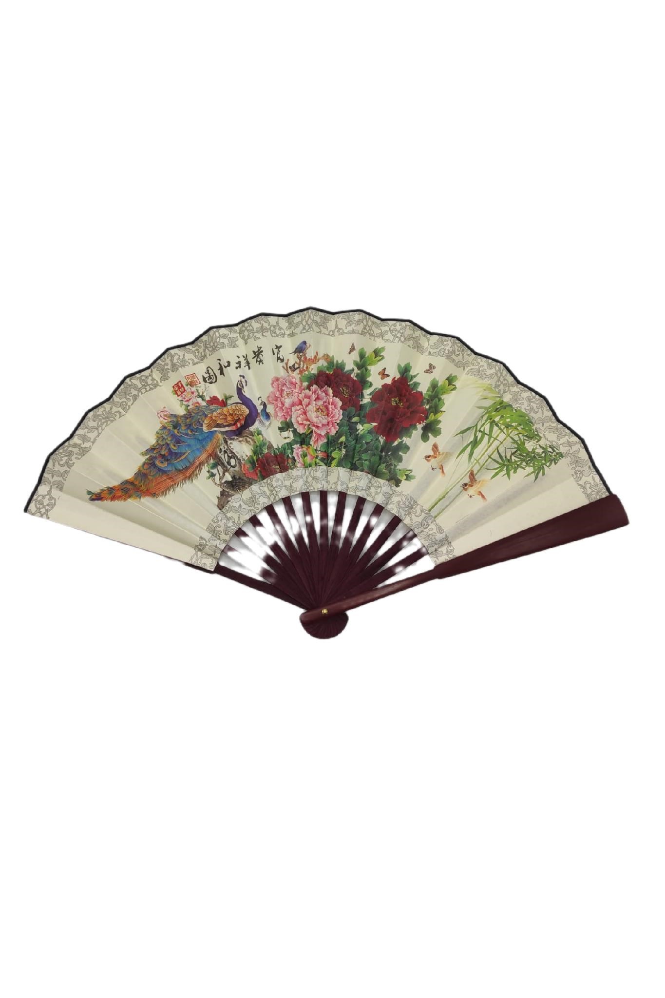ÇinDünyadan HediyelerYNGH-YLPZ01Keskin Hediyelik Eşya Ve TekstilÇin Bambu Keten Kumaş Yelpaze Büyük 60cm