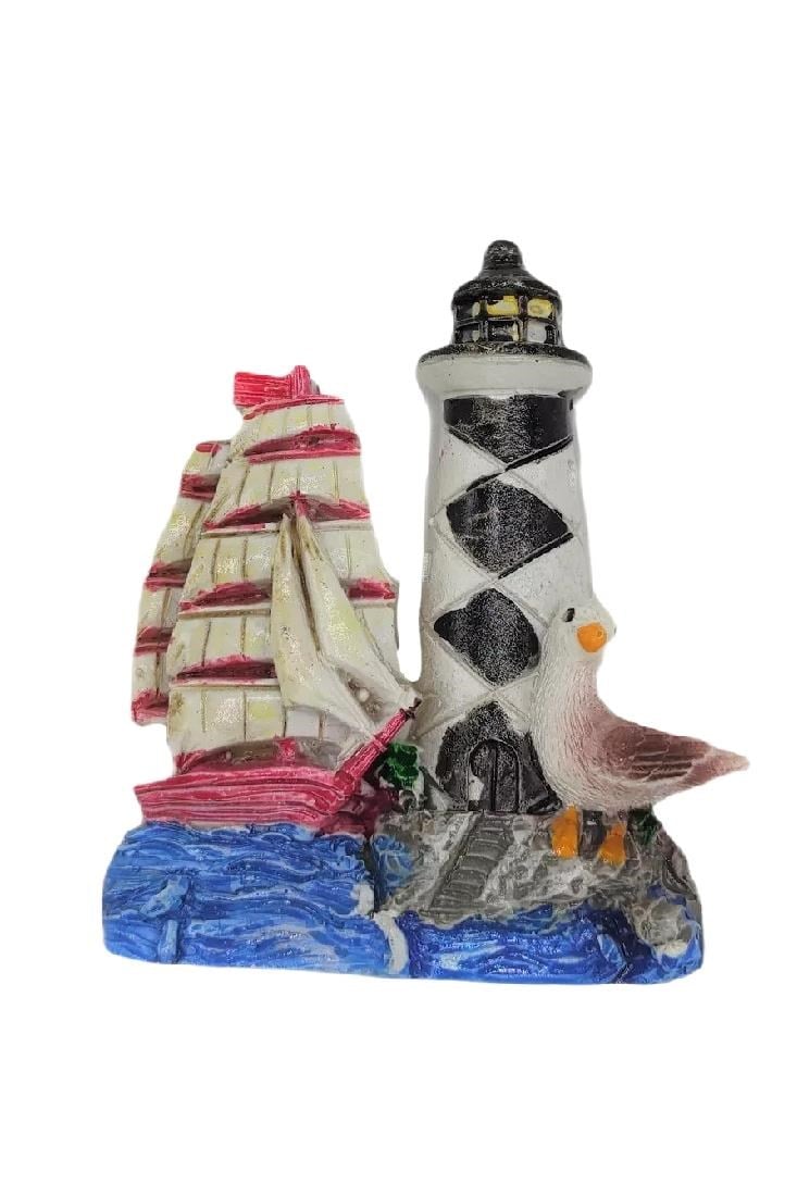 DanimarkaDünyadan HediyelerDNY-HD100178Keskin Hediyelik Eşya Ve TekstilMagnet Deniz Feneri Siyah Beyaz