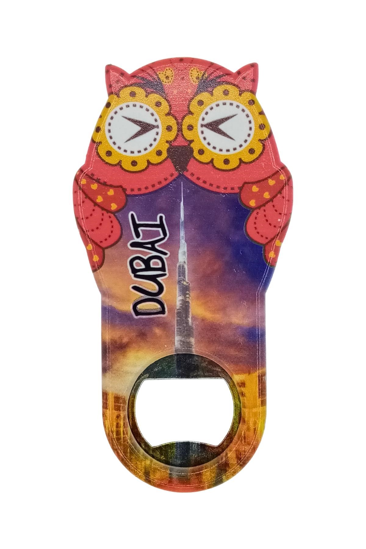 DubaiDünyadan HediyelerDNY-HD101051Keskin Hediyelik Eşya Ve TekstilDubai Temalı Baykuş Magnet Kapak Açacak