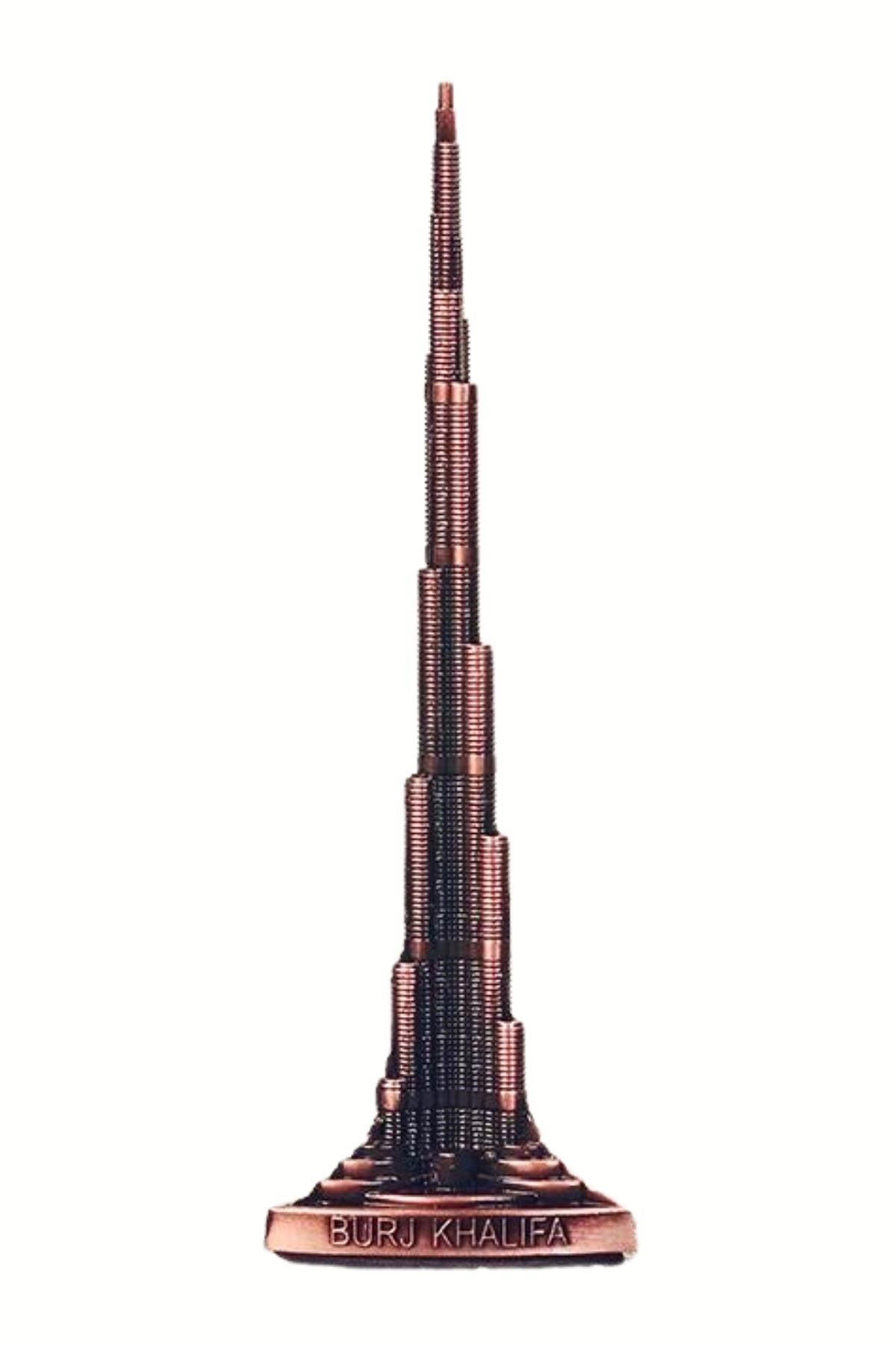 DubaiDünyadan HediyelerDNY-HDYBJKLF22BKeskin Hediyelik Eşya Ve TekstilVintage Metal Burj Khalifa Biblo Bakır 22 cm Burç Halife
