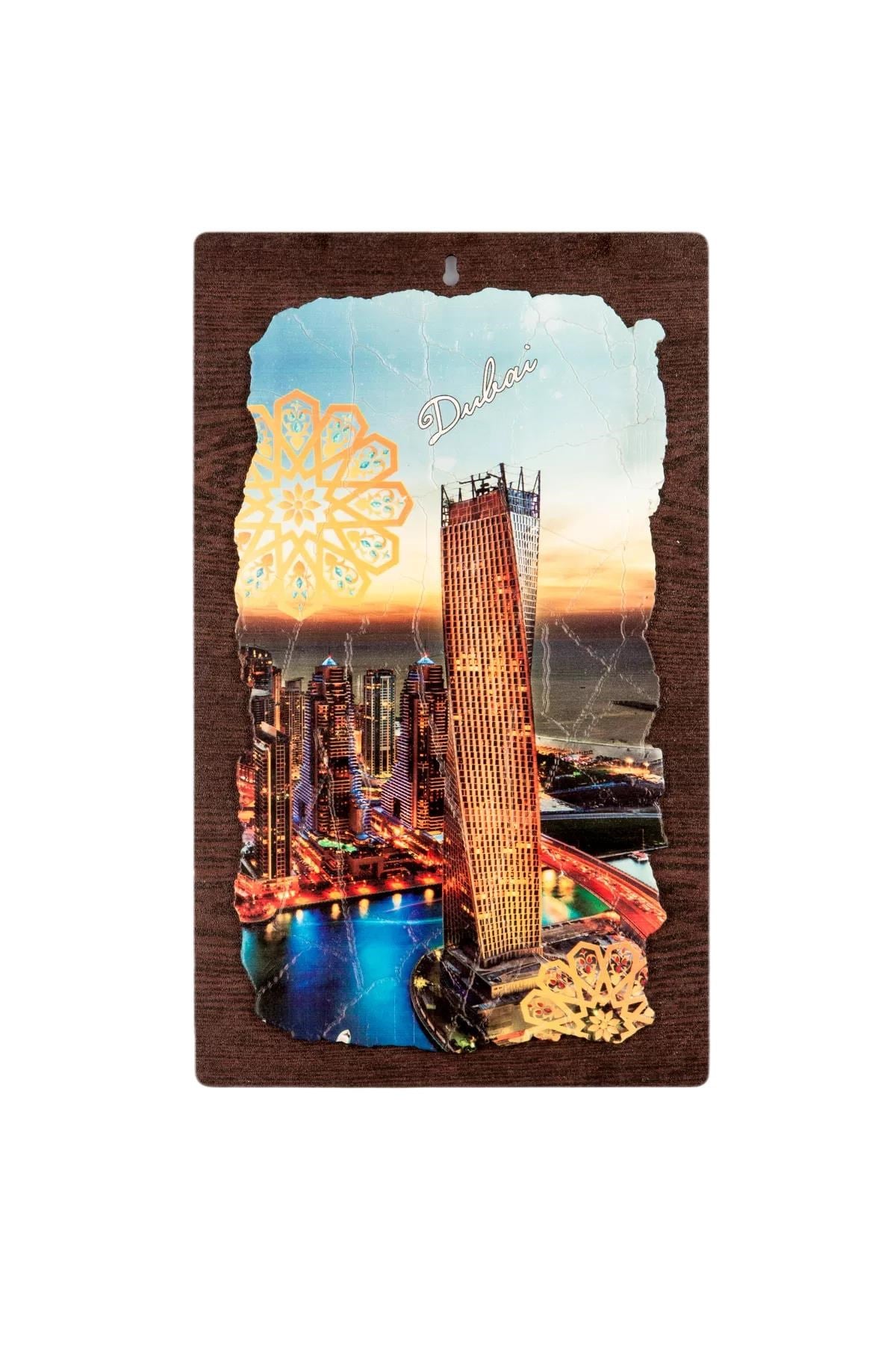 DubaiDünyadan HediyelerKRTS-030Keskin Hediyelik Eşya Ve TekstilDubai Temalı Ahşap Fresco Tablo