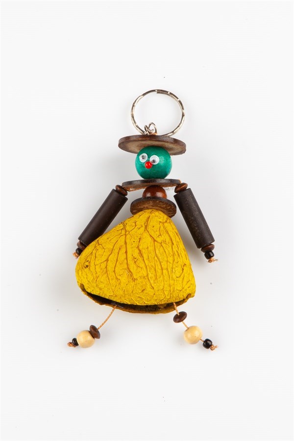 EndonezyaDünyadan HediyelerANHTR-MNGS02Keskin Hediyelik Eşya Ve TekstilMangis Anahtarlik Yerli Kadın Figürü Coconat Sarı