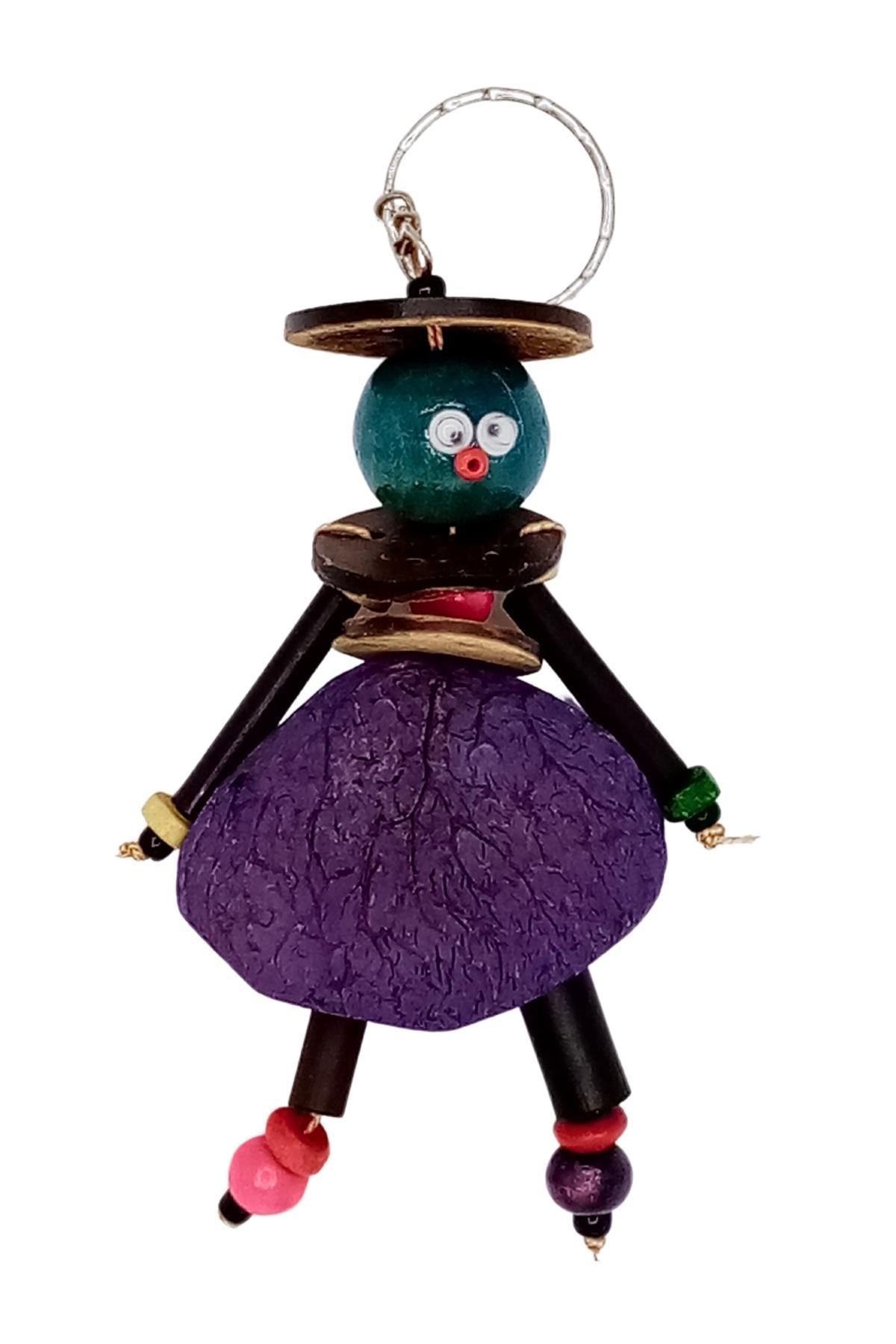 EndonezyaDünyadan HediyelerDNY-HD100568Keskin Hediyelik Eşya Ve TekstilMangis Anahtarlik Yerli Kadın Figürü Mor
