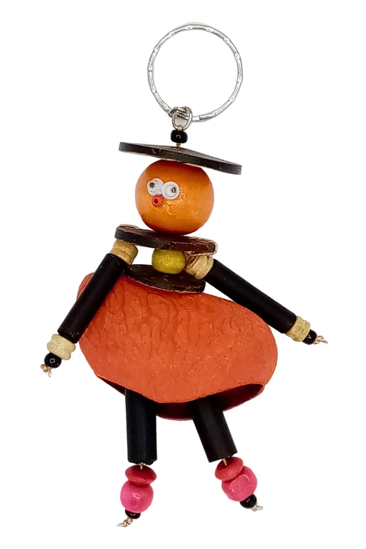 EndonezyaDünyadan HediyelerDNY-HD100570Keskin Hediyelik Eşya Ve TekstilMangis Anahtarlik Yerli Kadın Figürü Turuncu