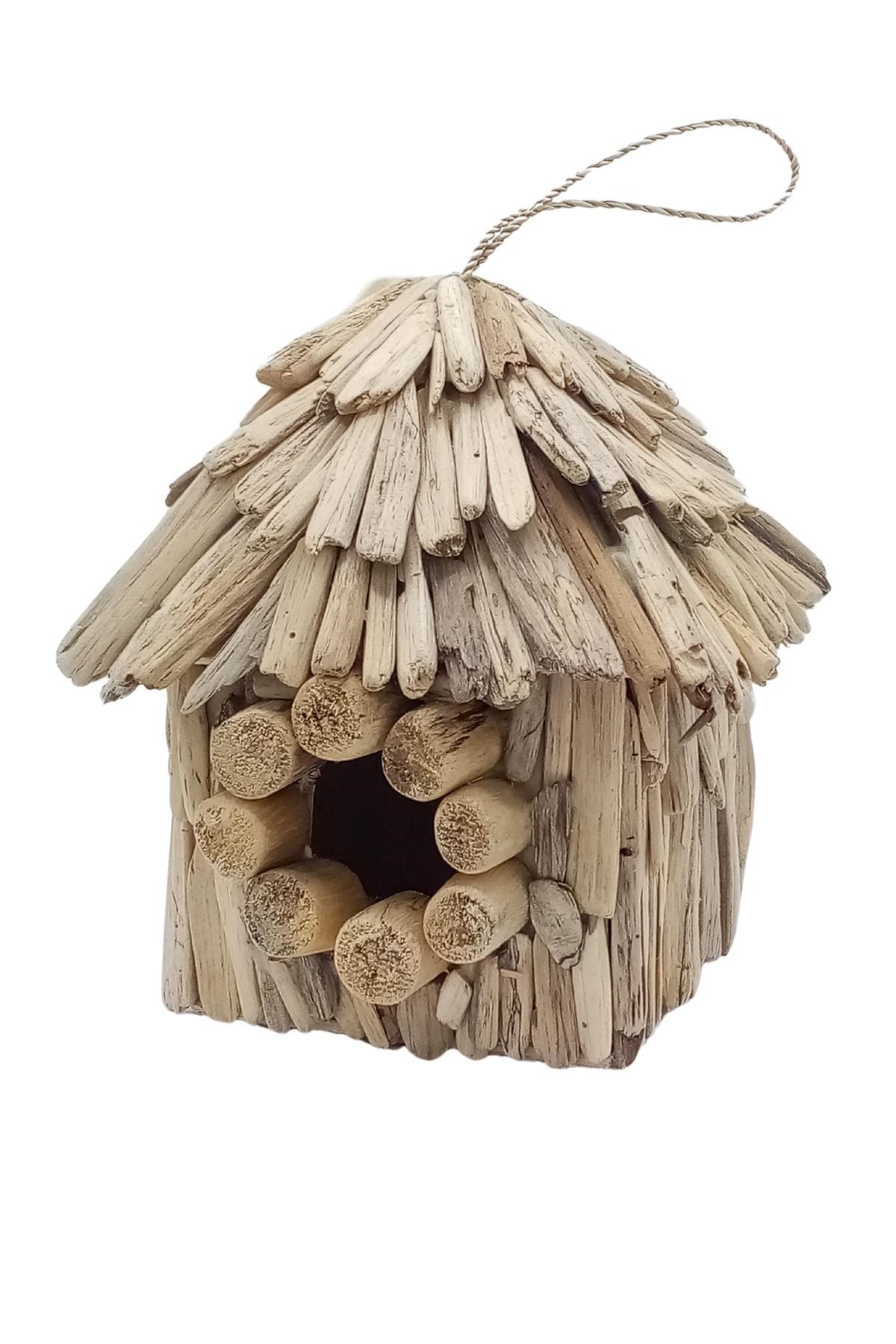 EndonezyaDünyadan HediyelerDNY-HDYKSYV01Keskin Hediyelik Eşya Ve TekstilDekoratif Rustik Ağaç Kuş Yuvası Küçük 12cm