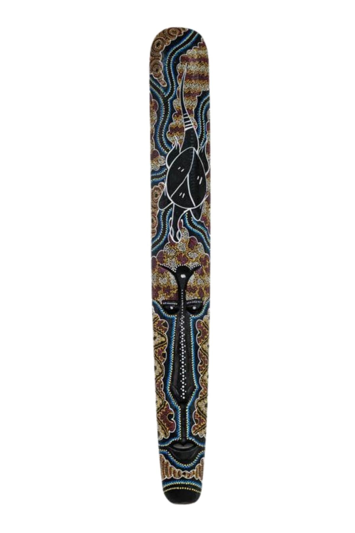 EndonezyaDünyadan HediyelerDNY-HDYMSK100Keskin Hediyelik Eşya Ve TekstilAhşap Aborjin Mask 100 cm Renkli Duvar Dekoru Maske
