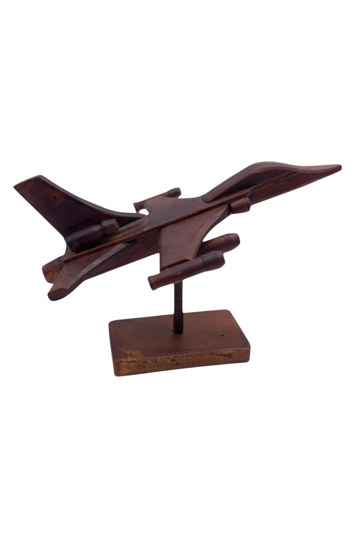 EndonezyaDünyadan HediyelerDNY-HDYOZGF16Keskin Hediyelik Eşya Ve TekstilDekoratif Ahşap F-16 Uçak Savaş Uçağı Kaideli Model F16 20x28cm