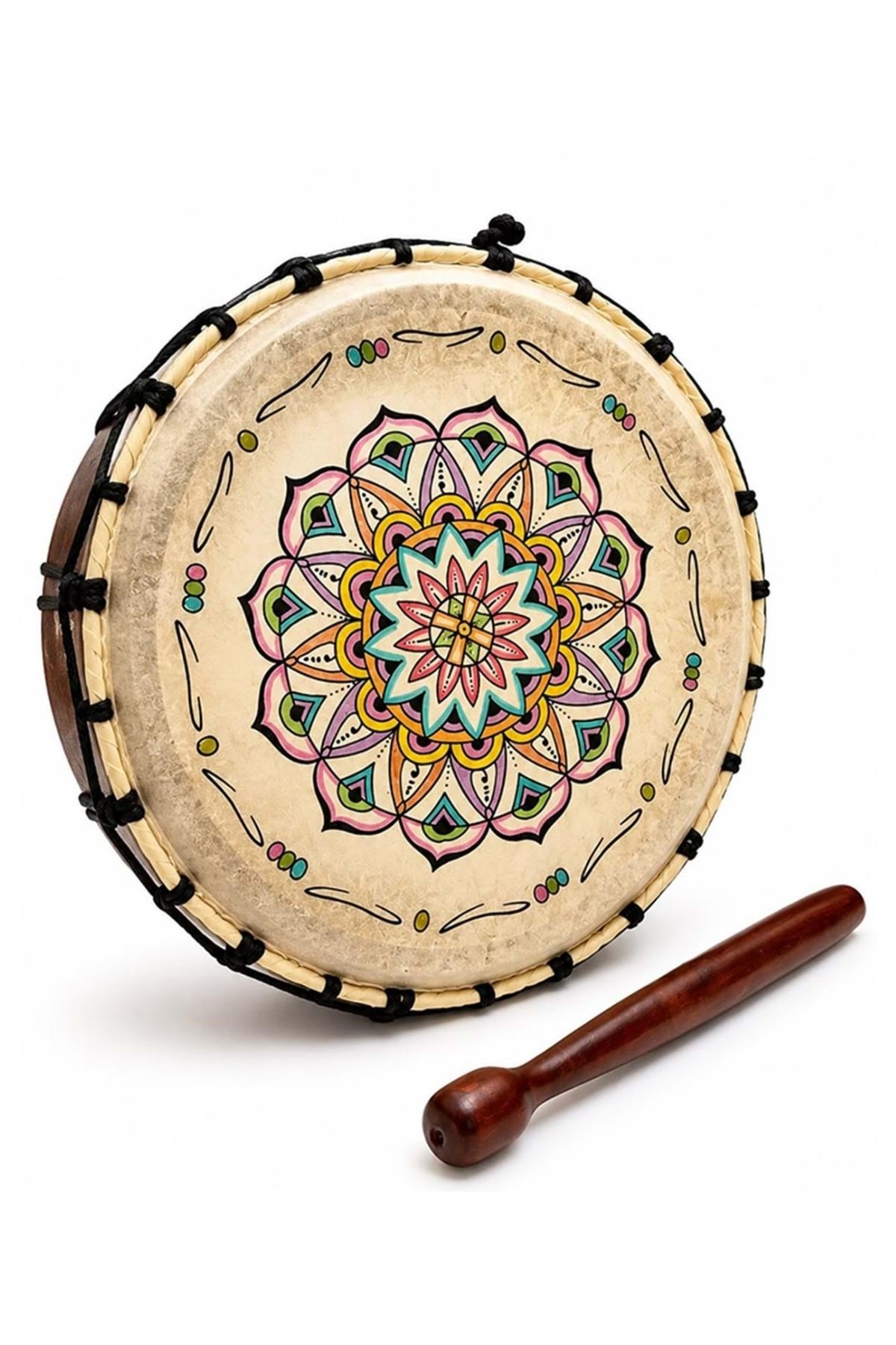 EndonezyaDünyadan HediyelerDNYHDYMARACAS-1086Keskin Hediyelik Eşya Ve TekstilŞaman Davulu 30cm Motifli Şamanik Mandala Davulu