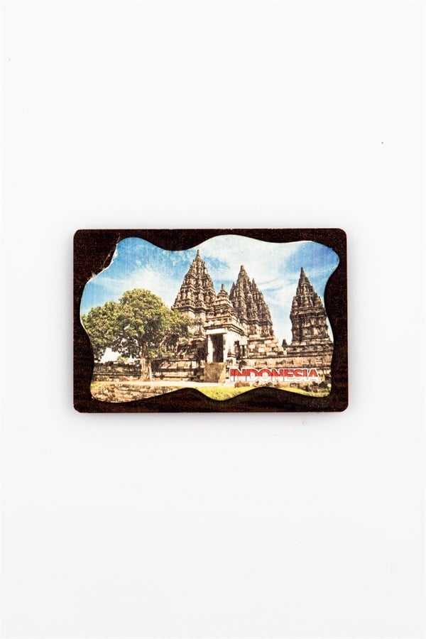 EndonezyaDünyadan HediyelerKRTSOVLMGNT-667Keskin Hediyelik Eşya Ve TekstilEndonezya Temalı Deri Magnet Ahşap Tabaka