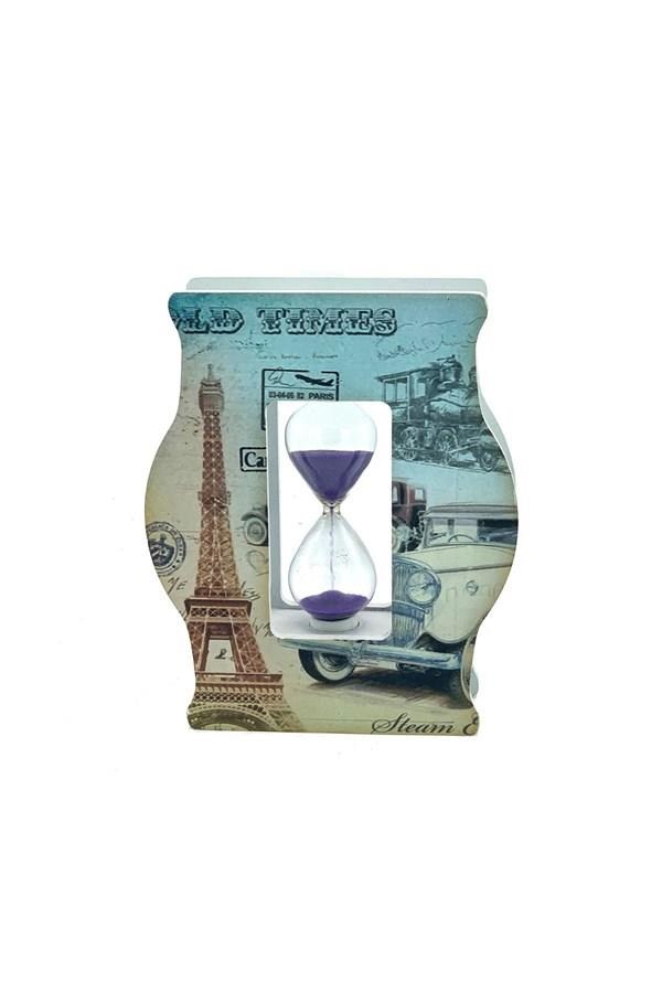 FransaDünyadan HediyelerAKS-54445Keskin Hediyelik Eşya Ve TekstilKum Saati Eyfel Kulesi Ahşap 15 cm
