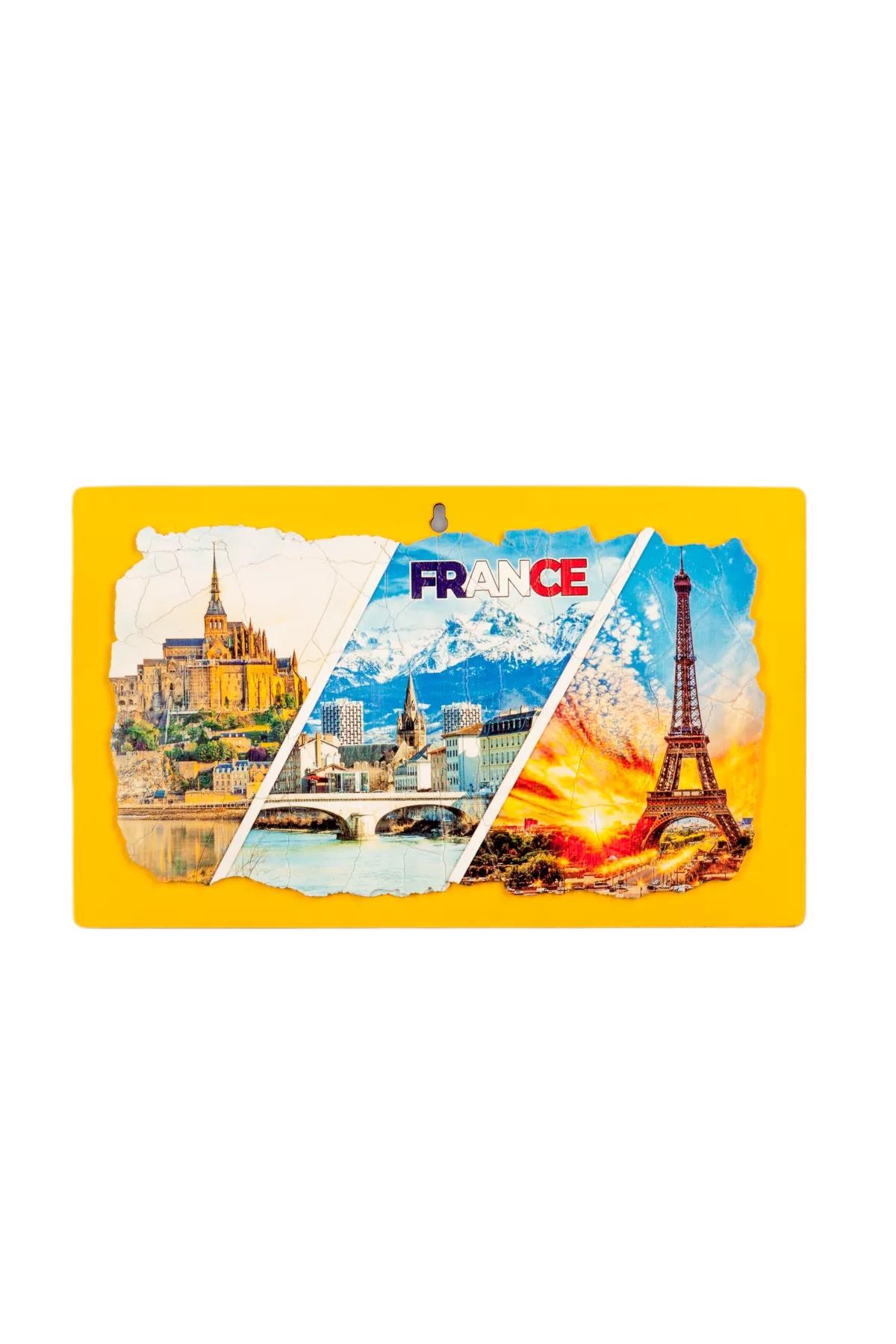 FransaDünyadan HediyelerDNY-HD100153Keskin Hediyelik Eşya Ve TekstilFransa Temalı Ahşap Fresco Tablo No.1