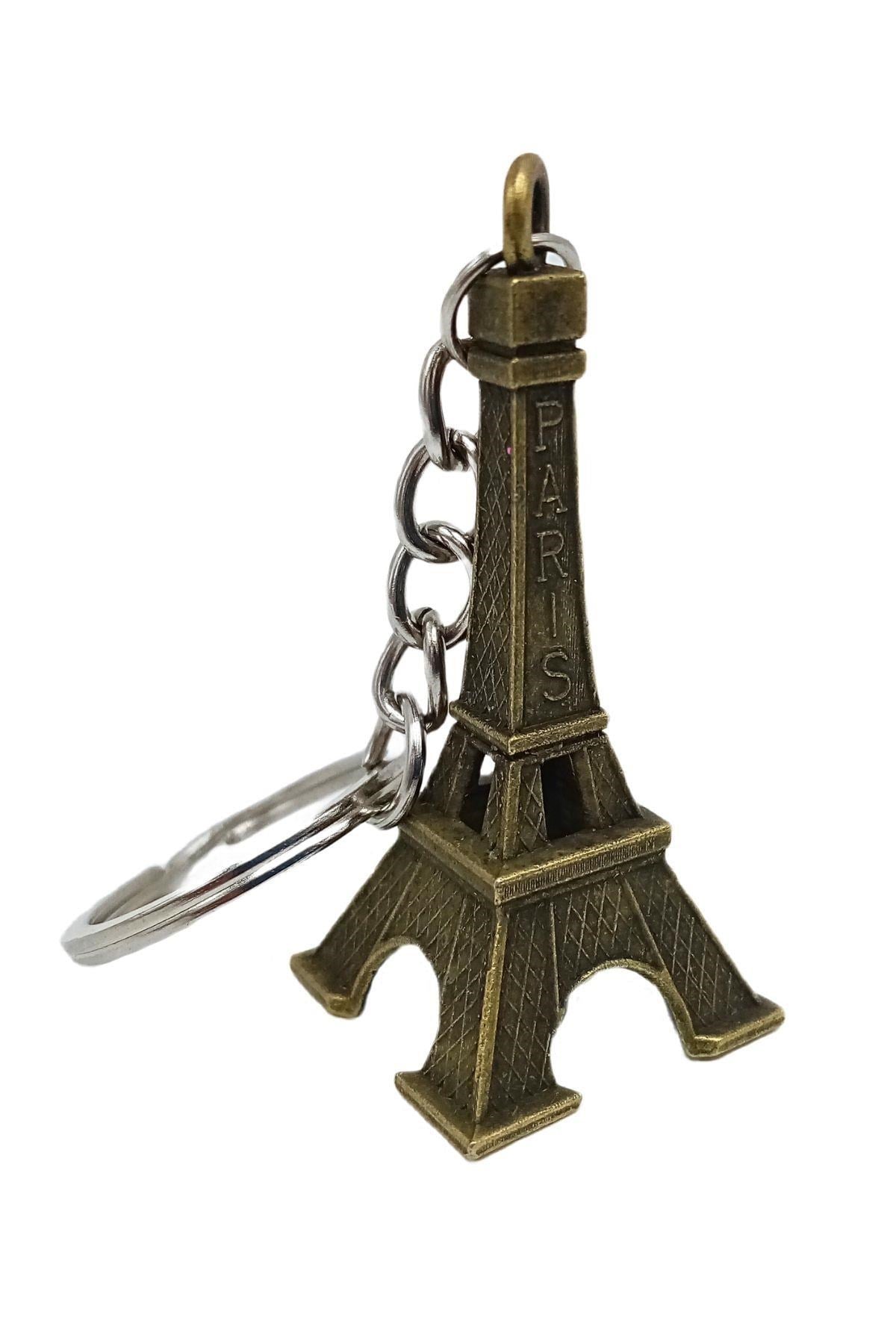 FransaDünyadan HediyelerDNY-HD100357Keskin Hediyelik Eşya Ve TekstilParis Eyfel Kulesi 3D Metal Anahtarlık Gold