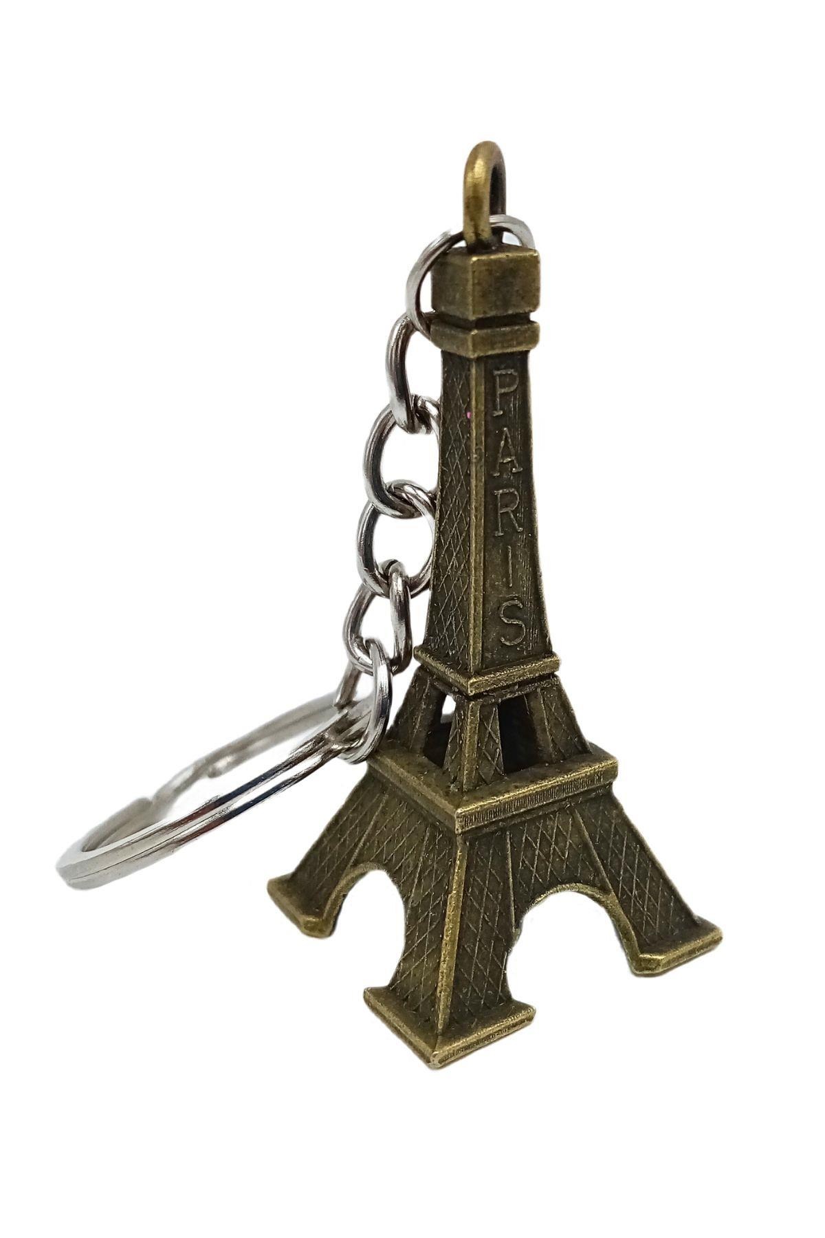 FransaDünyadan HediyelerDNY-HD100357Keskin Hediyelik Eşya Ve TekstilParis Eyfel Kulesi 3D Metal Anahtarlık Gold