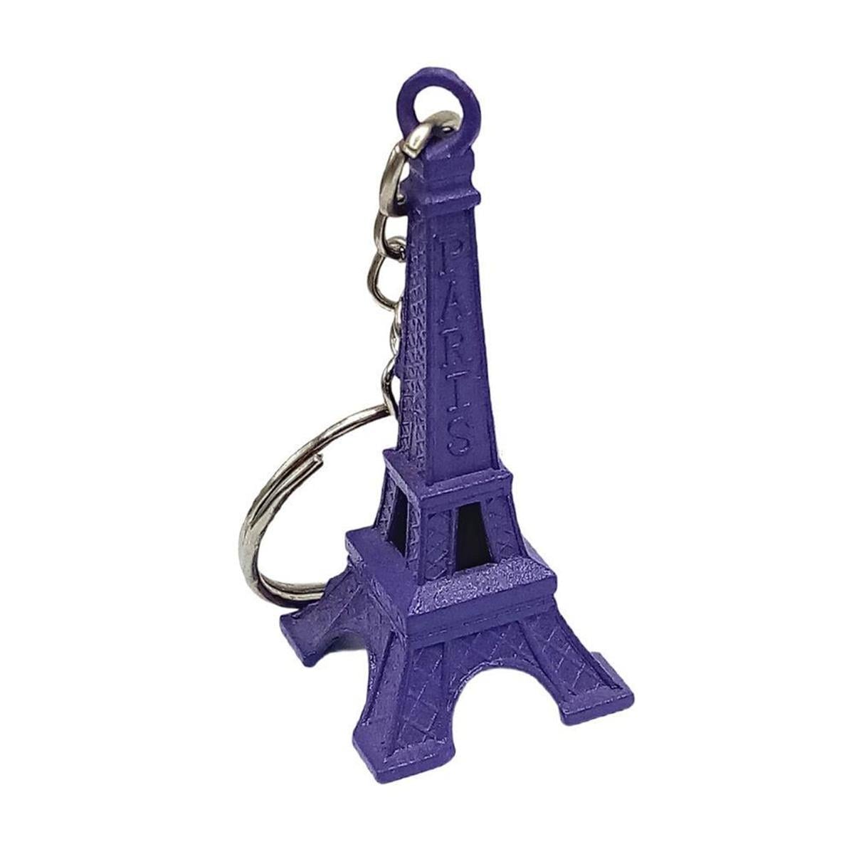 FransaDünyadan HediyelerDNY-HD100439Keskin Hediyelik Eşya Ve TekstilParis Eyfel Kulesi 3D Metal Anahtarlık Mor