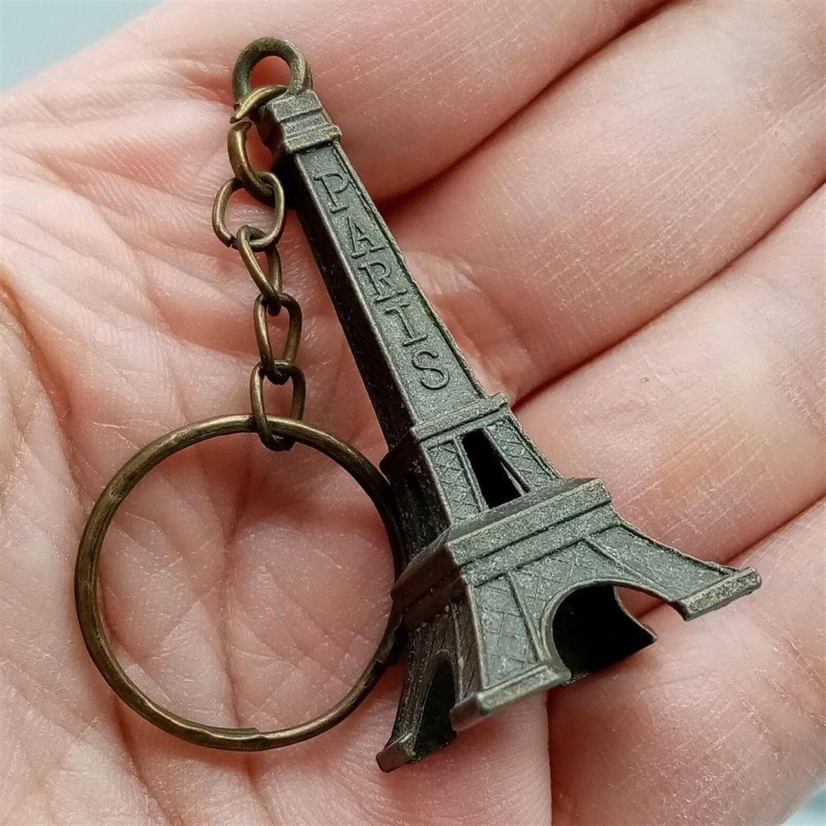 FransaDünyadan HediyelerDNY-HD100441Keskin Hediyelik Eşya Ve TekstilParis Eyfel Kulesi 3D Metal Anahtarlık Gold Mat