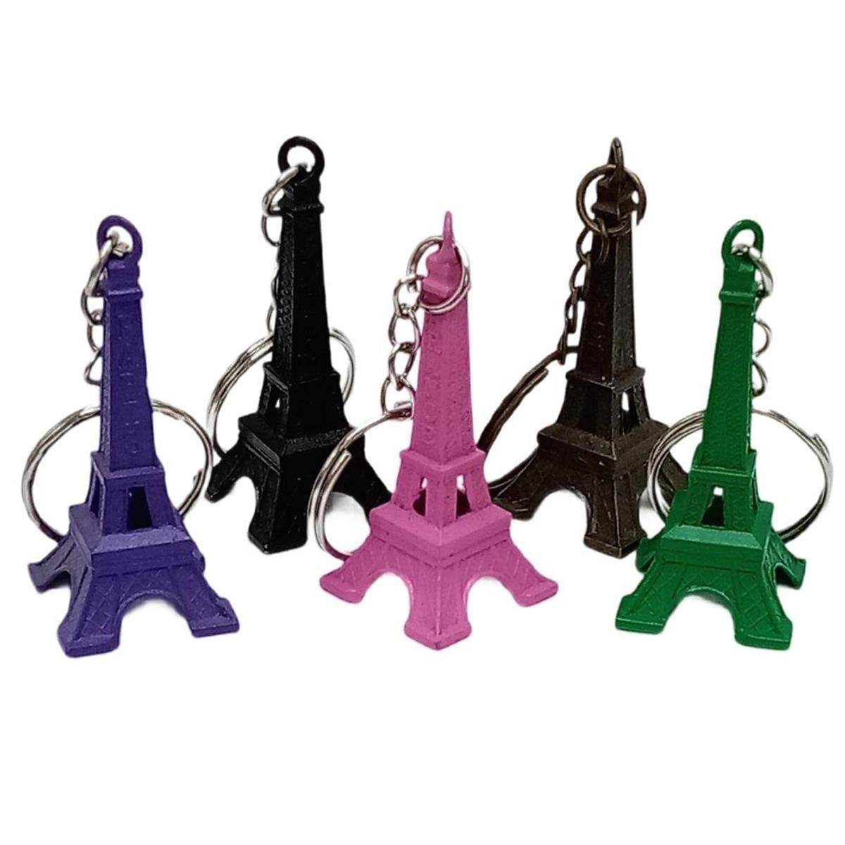 FransaDünyadan HediyelerDNY-HD100447Keskin Hediyelik Eşya Ve TekstilParis Eyfel Kulesi 3D Metal Anahtarlık Renkli 5 Adet