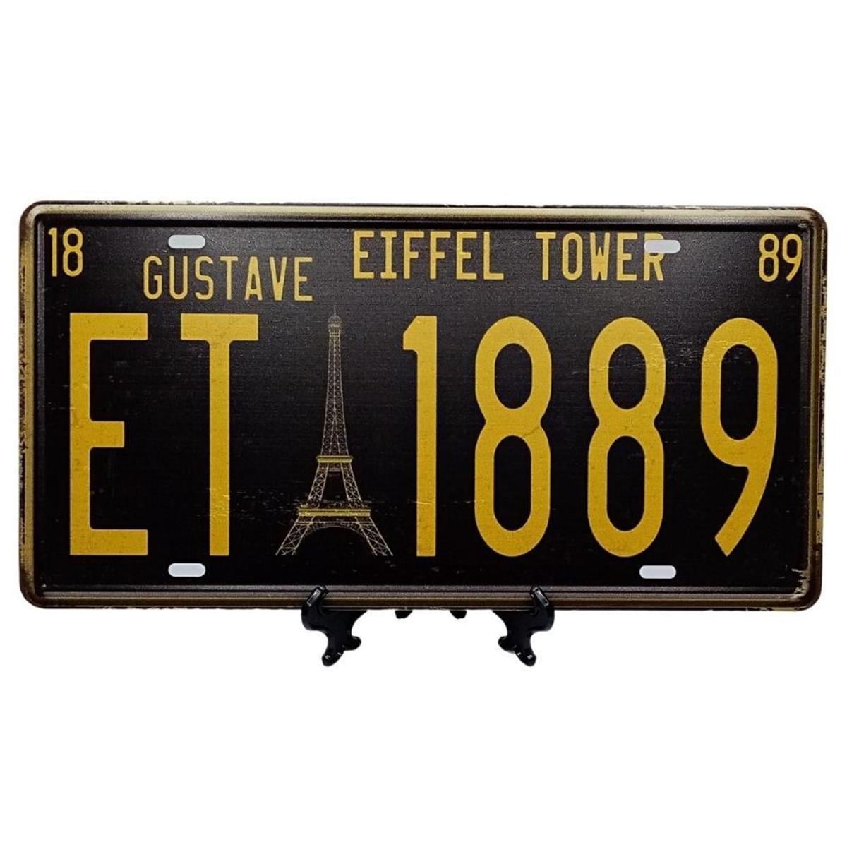 FransaDünyadan HediyelerDNY-HD100500Keskin Hediyelik Eşya Ve TekstilDekoratif 3D Metal Plaka Eyfel Kulesi Gustave ET-1889 30cm