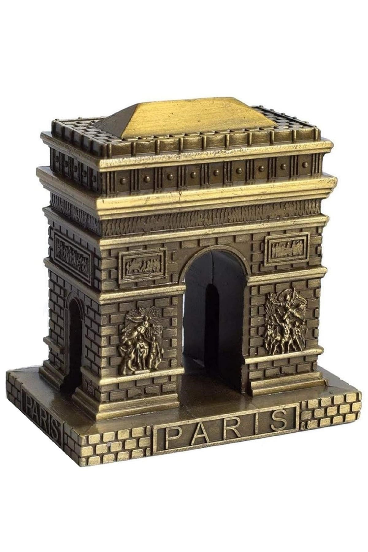 FransaDünyadan HediyelerDNY-HD100873Keskin Hediyelik Eşya Ve TekstilVintage Metal Fransa Paris Zafer Kemeri Biblo Antik Bronz 8 cm