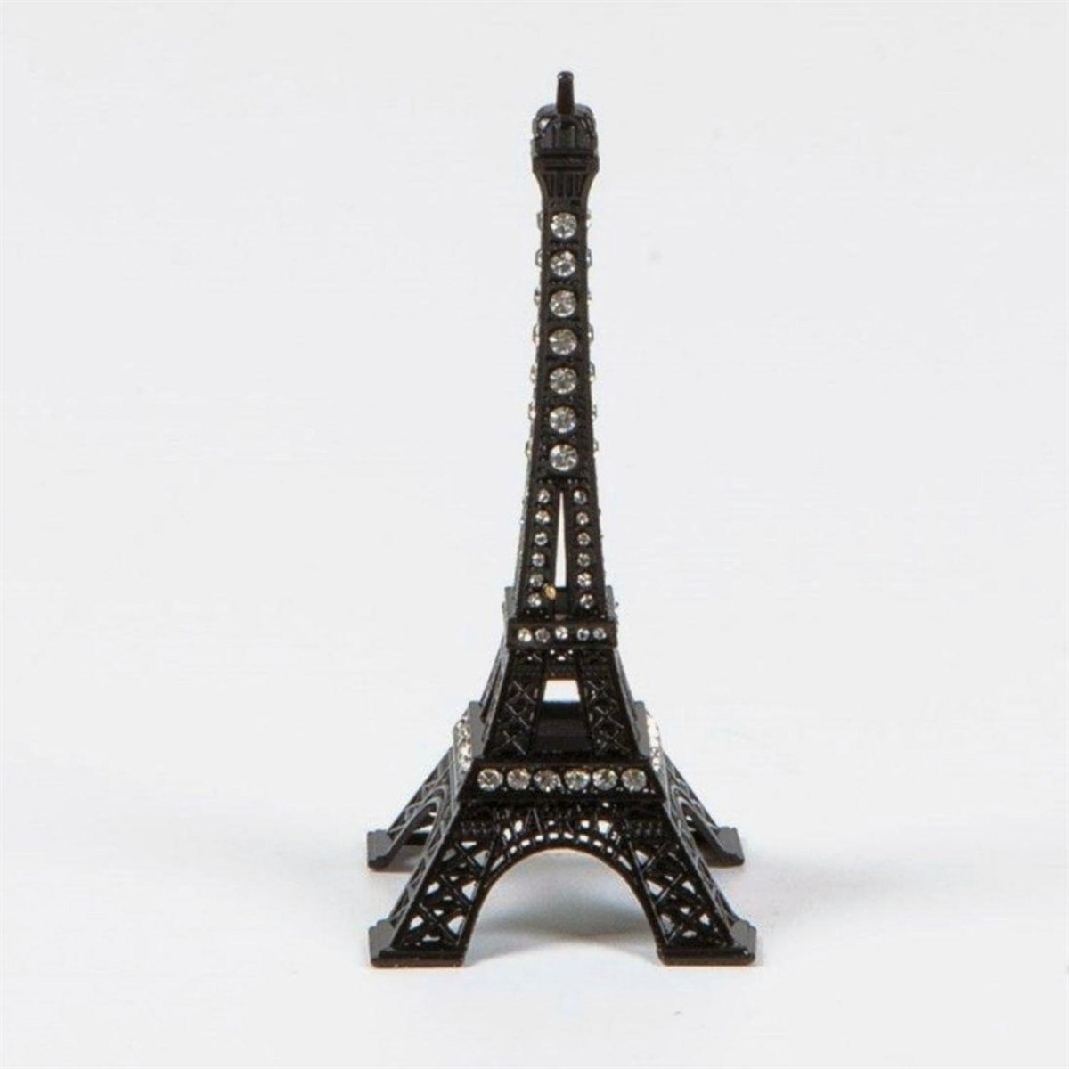 FransaDünyadan HediyelerERENEB-311Keskin Hediyelik Eşya Ve TekstilMetal Paris Eyfel Kulesi Kristal Taşlı Siyah