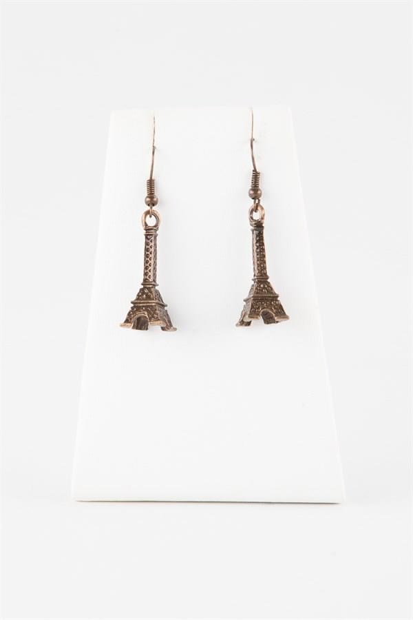FransaDünyadan HediyelerKPFRNEYFL-93Keskin Hediyelik Eşya Ve TekstilEyfel Kulesi Metal Küpe Bronz