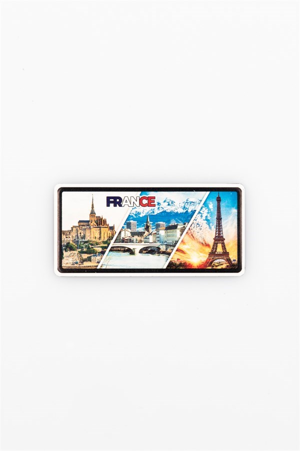 FransaDünyadan HediyelerKRTSPLKMGNT-8202Keskin Hediyelik Eşya Ve TekstilFransa Temalı Plaka Magnet