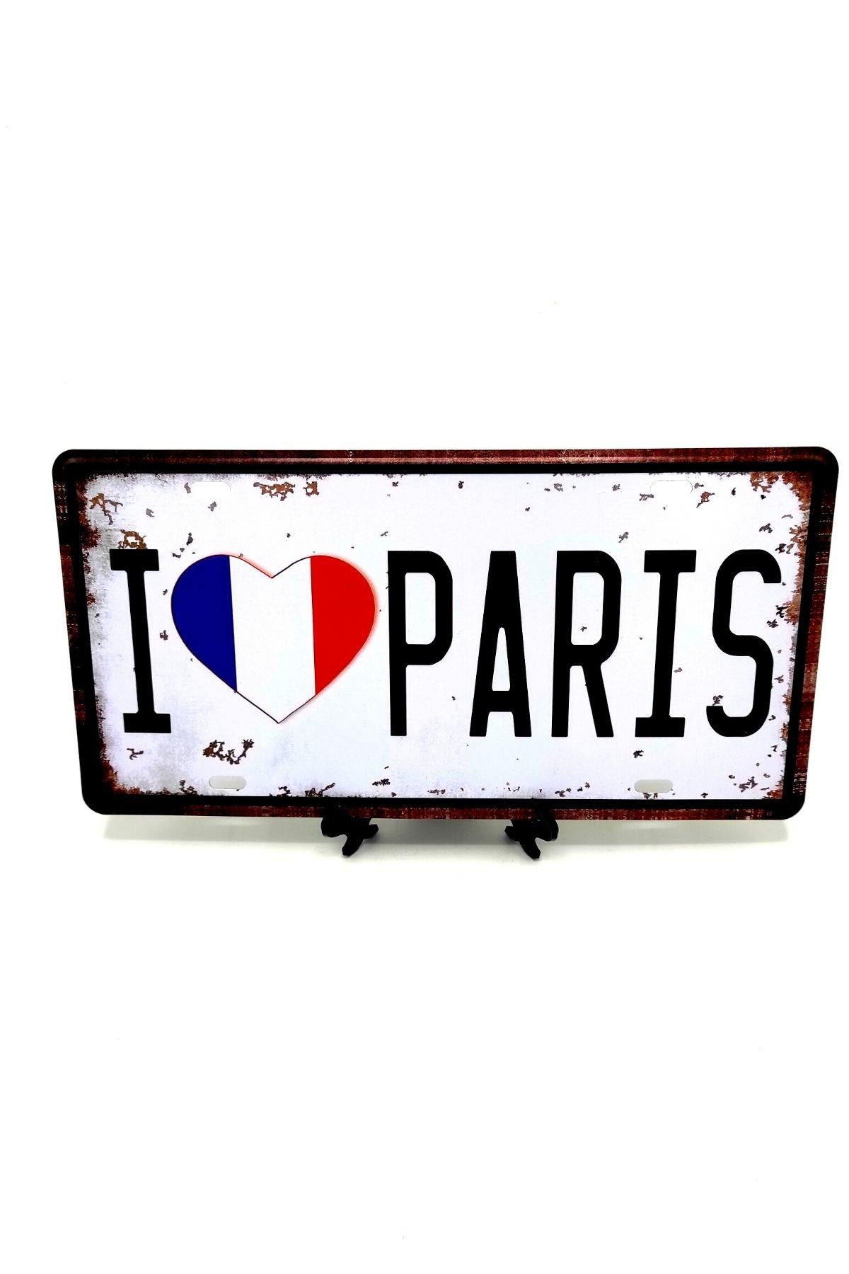 FransaDünyadan HediyelerPLKFRC-01Keskin Hediyelik Eşya Ve TekstilDekoratif Plaka I Love Paris