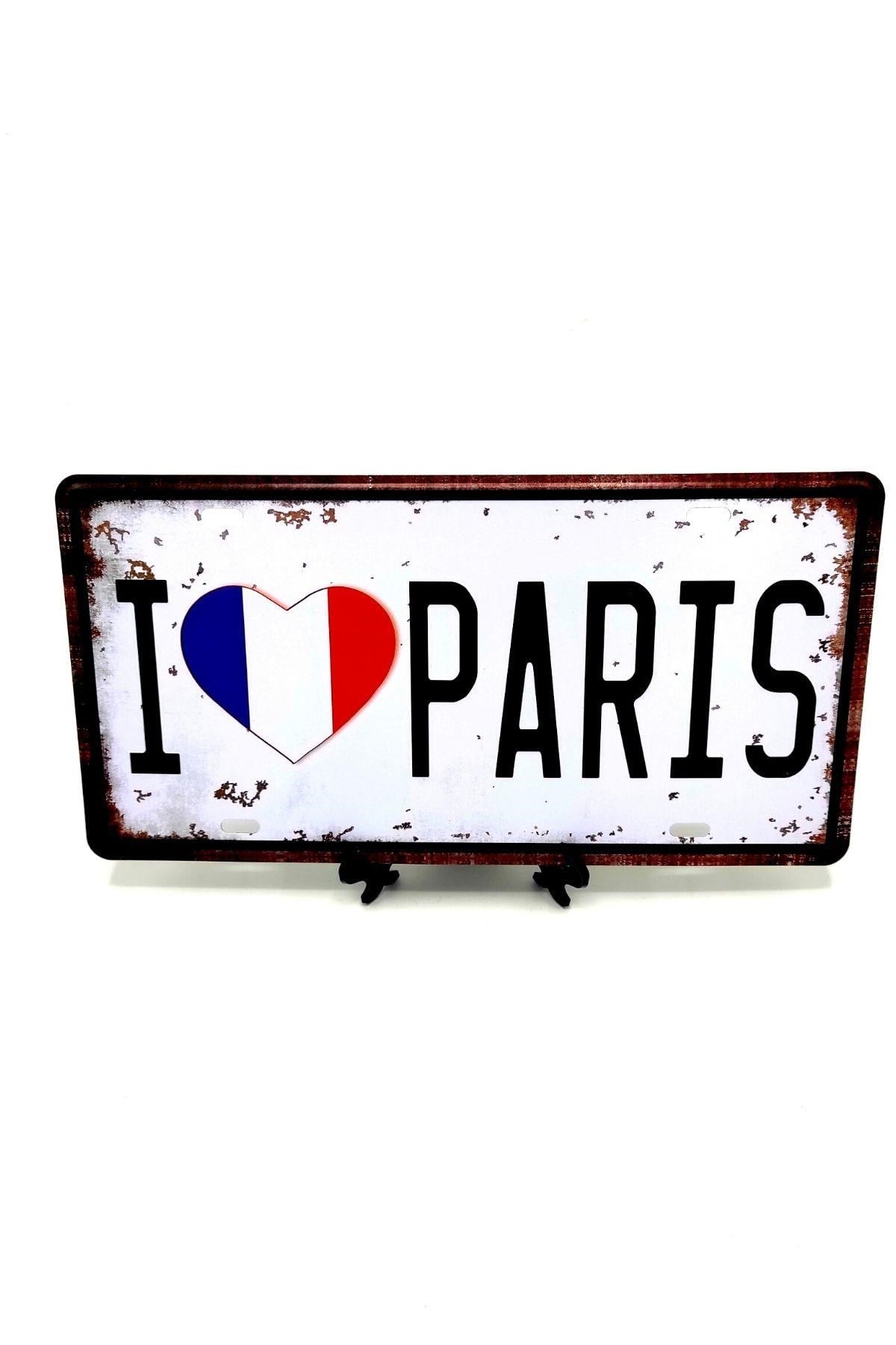 FransaDünyadan HediyelerPLKFRC-01Keskin Hediyelik Eşya Ve TekstilDekoratif Plaka I Love Paris