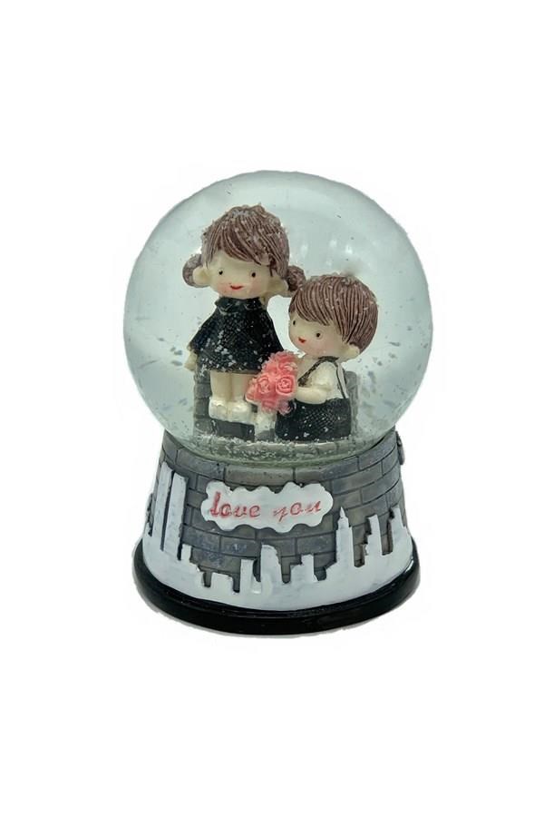 FransaDünyadan HediyelerSAG303130Keskin Hediyelik Eşya Ve TekstilKar Küresi Sevgili Temalı 9 cm No:2