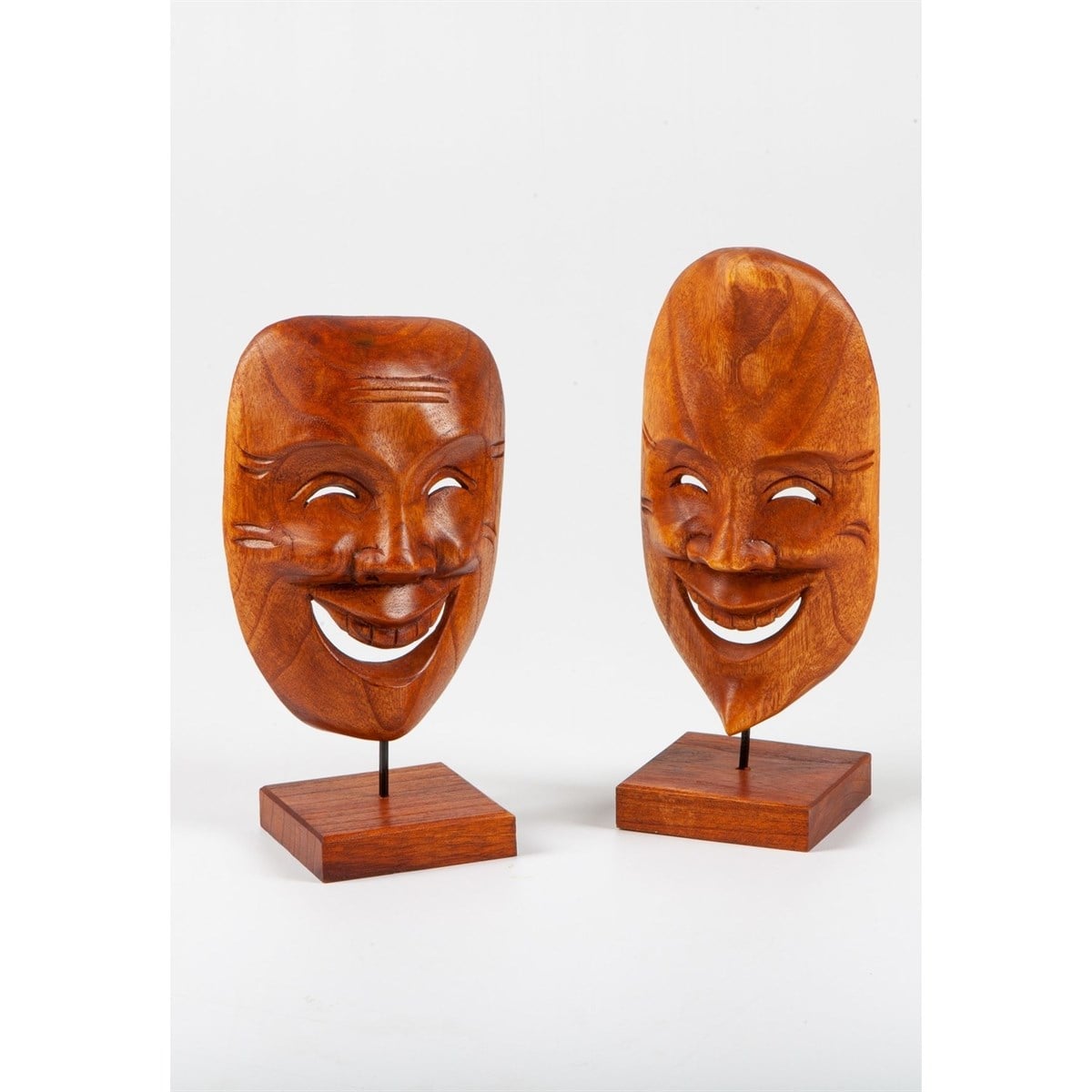 Güney Afrika CumhuriyetiDünyadan Hediyeler11010-MSKentegraAhşap Mask Kaideli Stantlı El Yapımı 20 cm