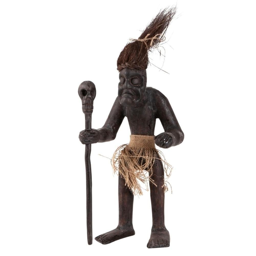 Güney Afrika CumhuriyetiDünyadan HediyelerDNY-HD100582Keskin Hediyelik Eşya Ve TekstilAfrikalı Yerli Primitif Aborjin Savaşçı Temalı 40 cm