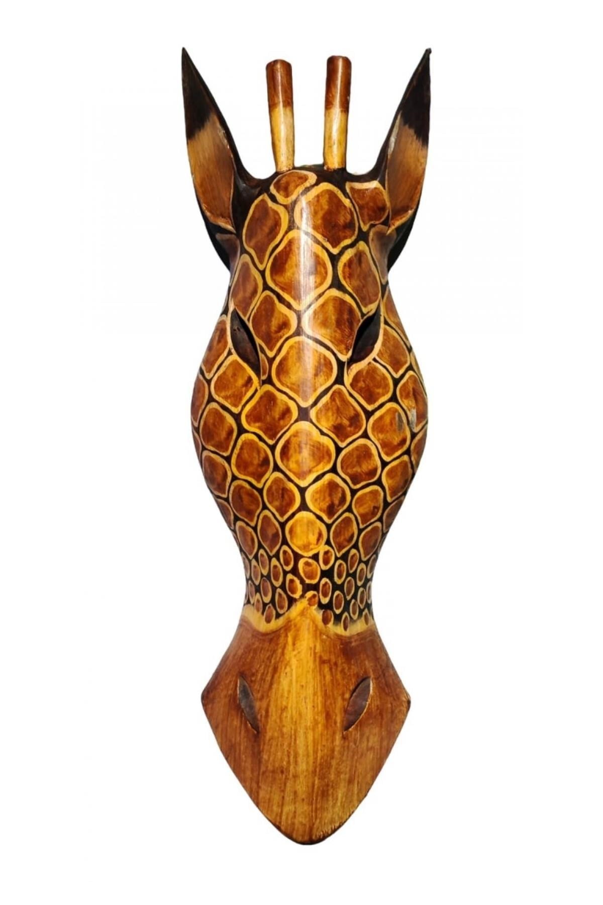 Güney Afrika CumhuriyetiDünyadan HediyelerDNY-ZRFMSK50Keskin Hediyelik Eşya Ve TekstilAhşap Zürafa Mask 50 cm Duvar Dekoru