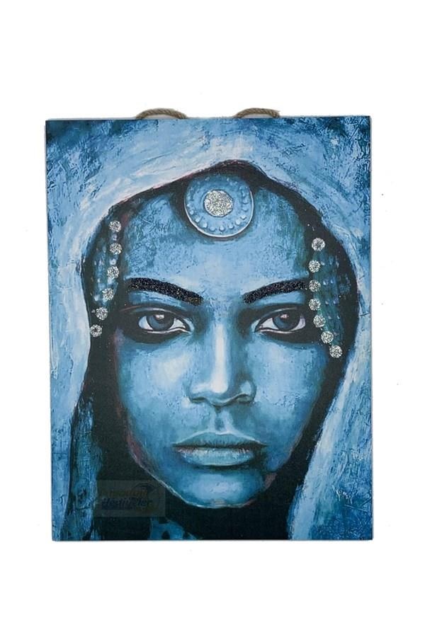 Güney Afrika CumhuriyetiDünyadan HediyelerSMLTBL-497Keskin Hediyelik Eşya Ve TekstilAfrika Kadın Temalı Simli Tablo No:4