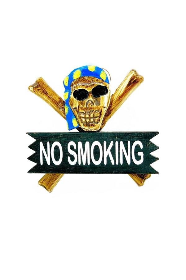 Güney Afrika CumhuriyetiDünyadan HediyelerOZ-AHŞDVRSUZU3Keskin Hediyelik Eşya Ve TekstilAhşap Kuru Kafa No Smoking Kapı Süsü