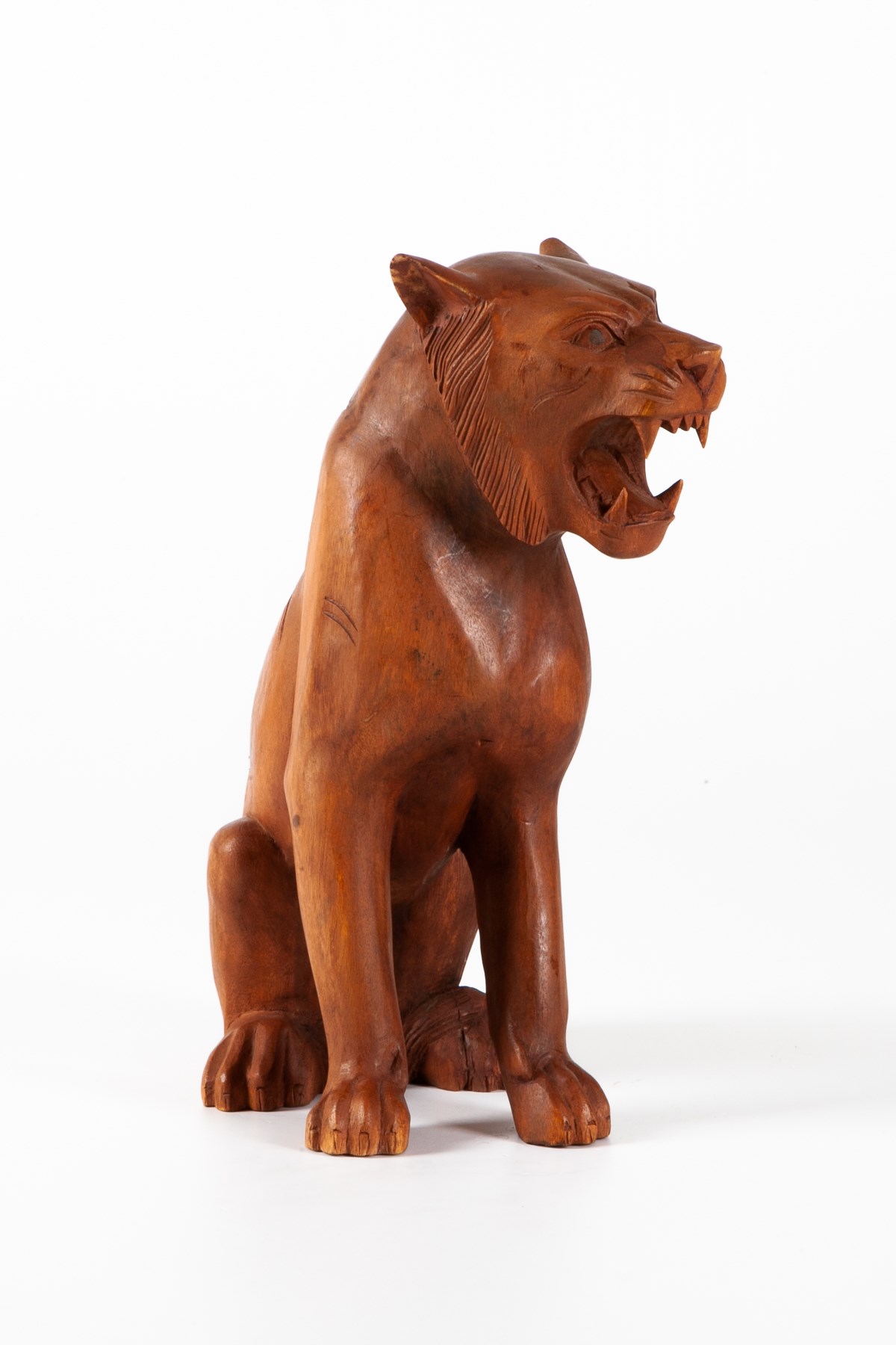 Güney Afrika CumhuriyetiDünyadan HediyelerOZ-TEAKASLN-1000Özge HediyelikDekoratif Teak Ağacı Aslan Biblo 40 cm