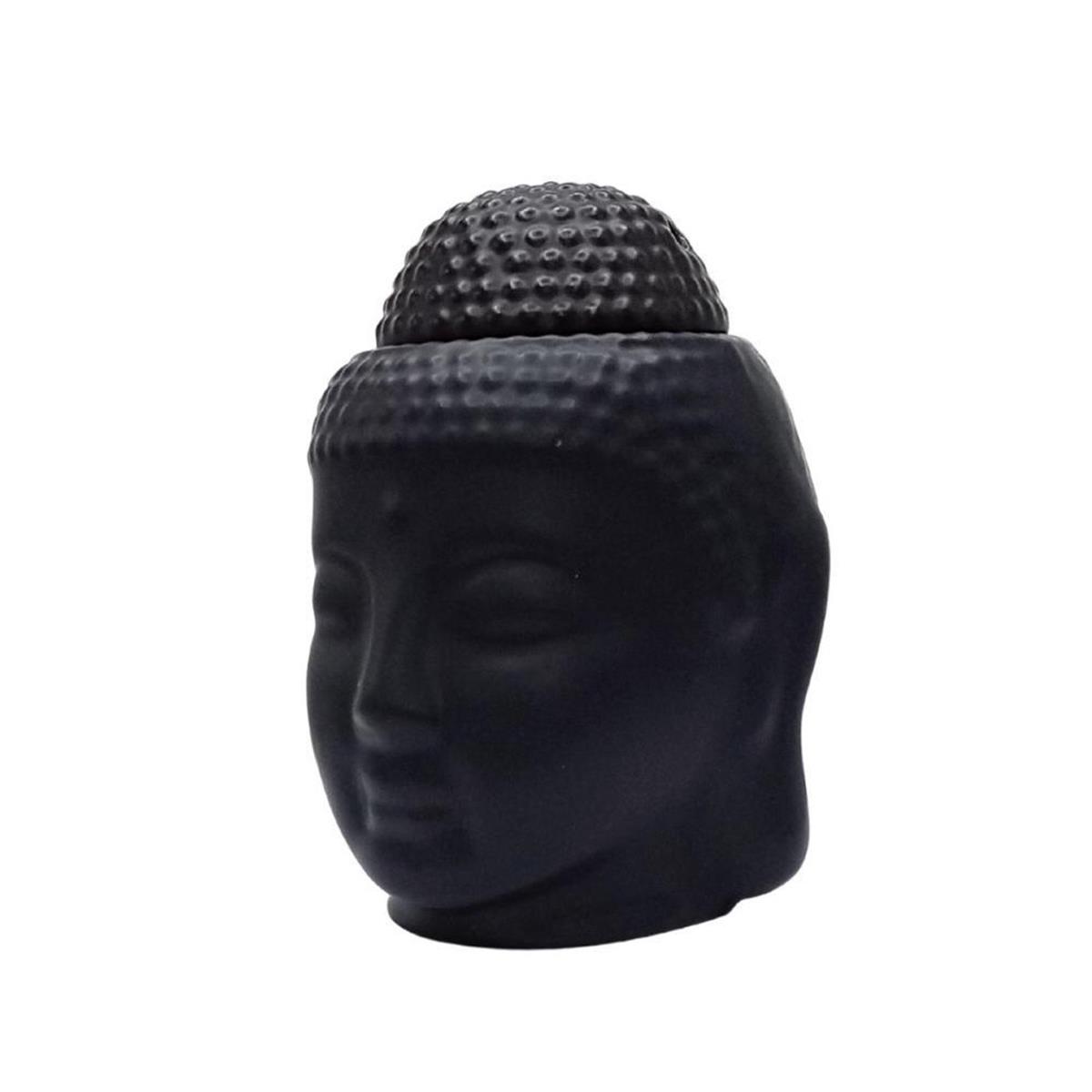 HindistanDünyadan HediyelerDNY-HD100480Keskin Hediyelik Eşya Ve TekstilSeramik Buda Buhurdanlık Siyah Mat 13cm