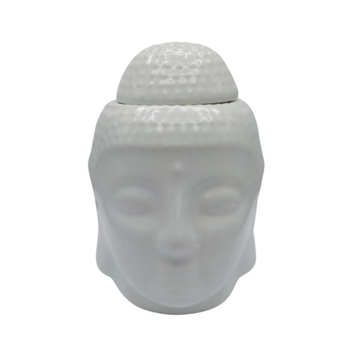 HindistanDünyadan HediyelerDNY-HD100481Keskin Hediyelik Eşya Ve TekstilSeramik Buda Buhurdanlık Beyaz Mat 13cm
