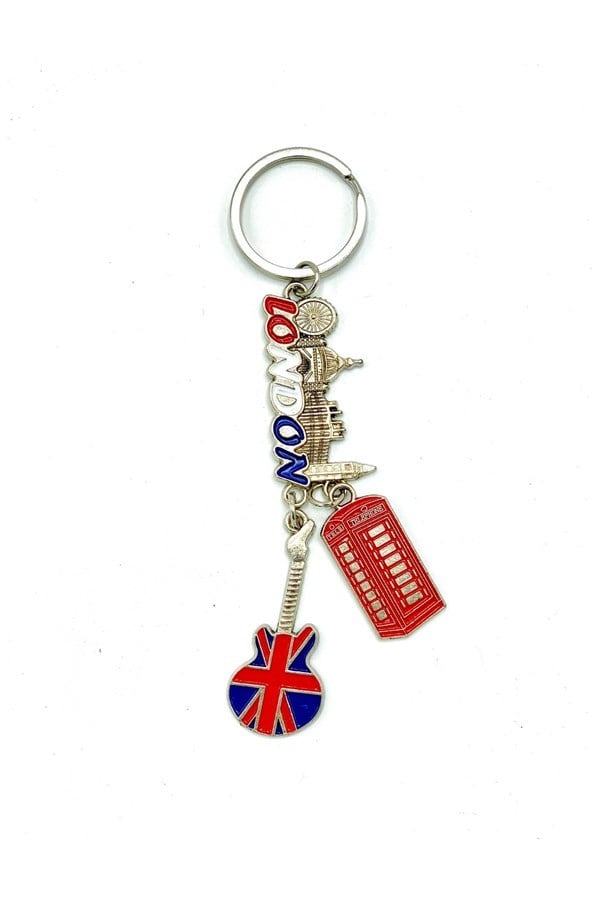 İngiltereDünyadan HediyelerANHTR-3878Keskin Hediyelik Eşya Ve TekstilMetal Anahtarlık Londra Sembolleri Figürlü No:4
