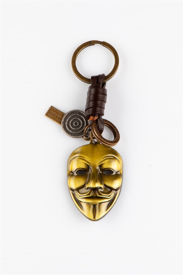İngiltereDünyadan HediyelerANHTR-MTLDRVNDT086Keskin Hediyelik Eşya Ve TekstilMetal Deri Retro Vendetta Maske Anahtarlık