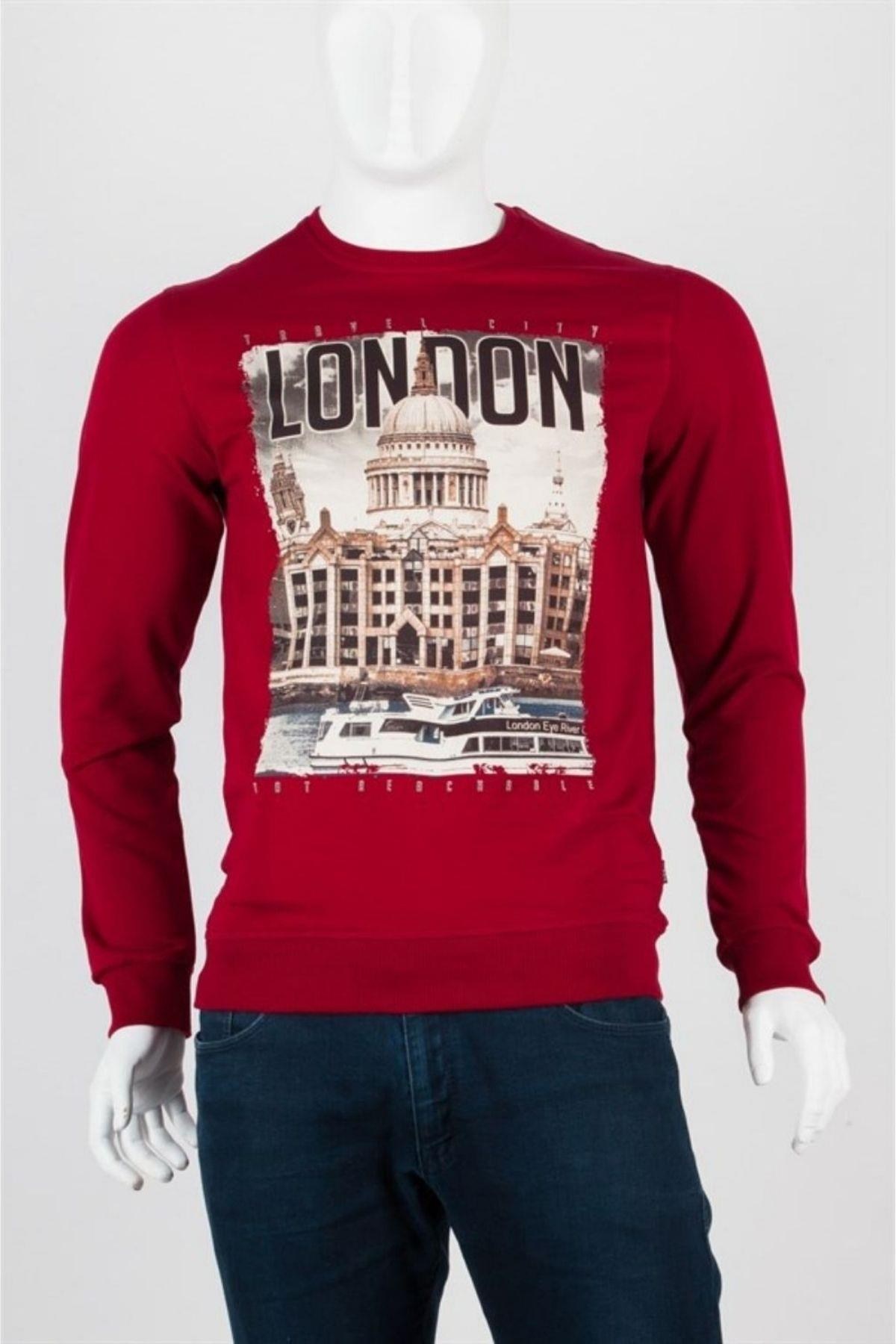 İngiltereDünyadan HediyelerDNY-HD100023Keskin Hediyelik Eşya Ve TekstilLondra Unisex Pamuklu Slim Fit Sweatshirt Medium