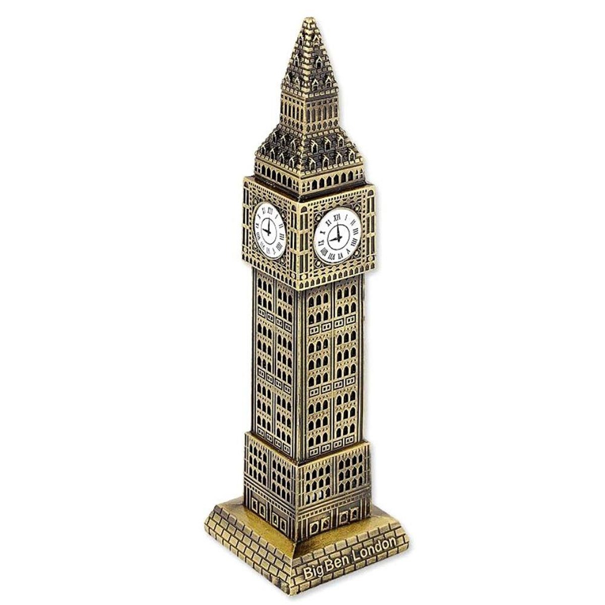 İngiltereDünyadan HediyelerDNY-HD100434Keskin Hediyelik Eşya Ve TekstilRetro Metal Big Ben Saat Kulesi Bronz 18 cm