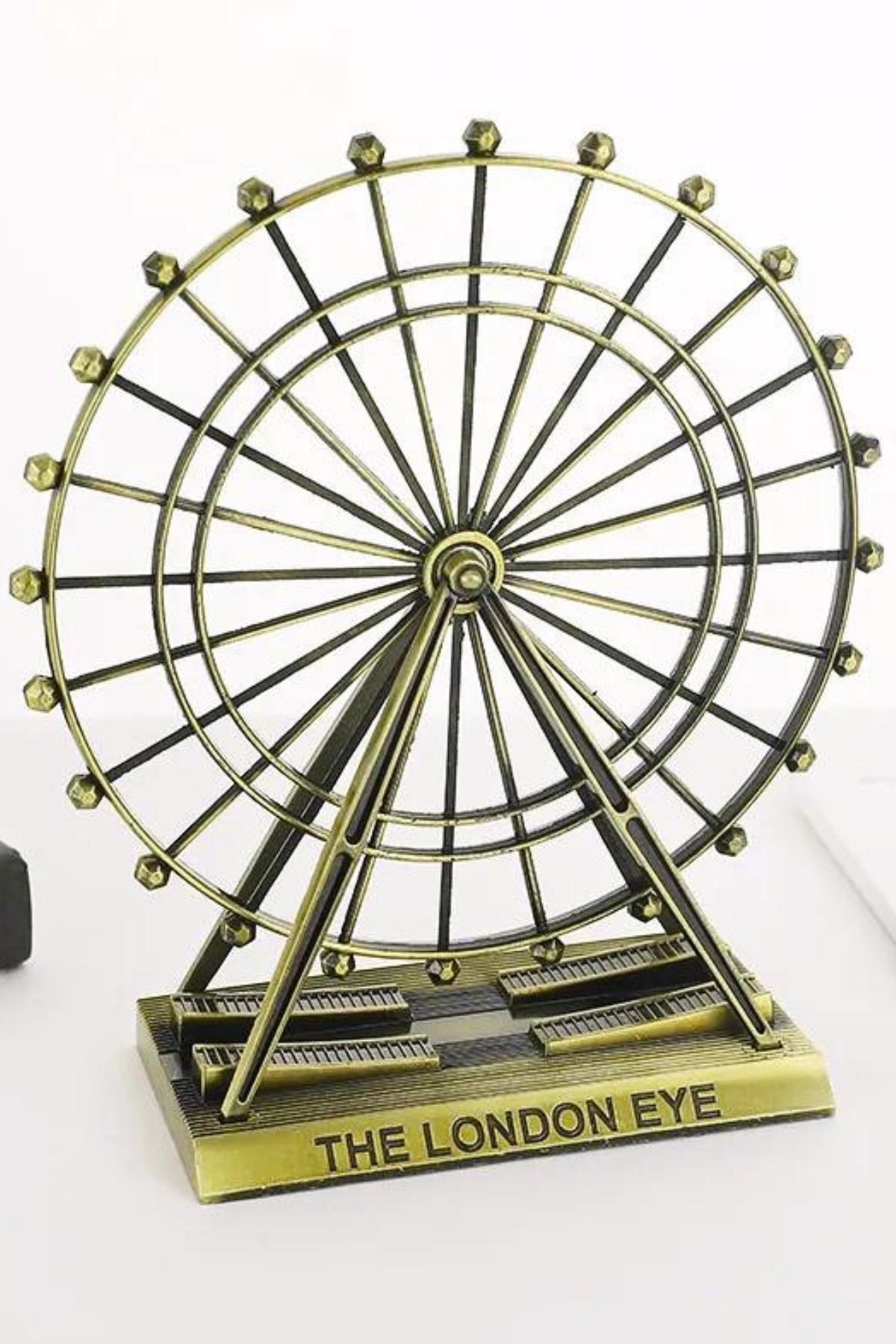 İngiltereDünyadan HediyelerDNY-HD100858Keskin Hediyelik Eşya Ve TekstilVintage Metal İngiltere London Eye Biblo Antik Bronz 15 cm