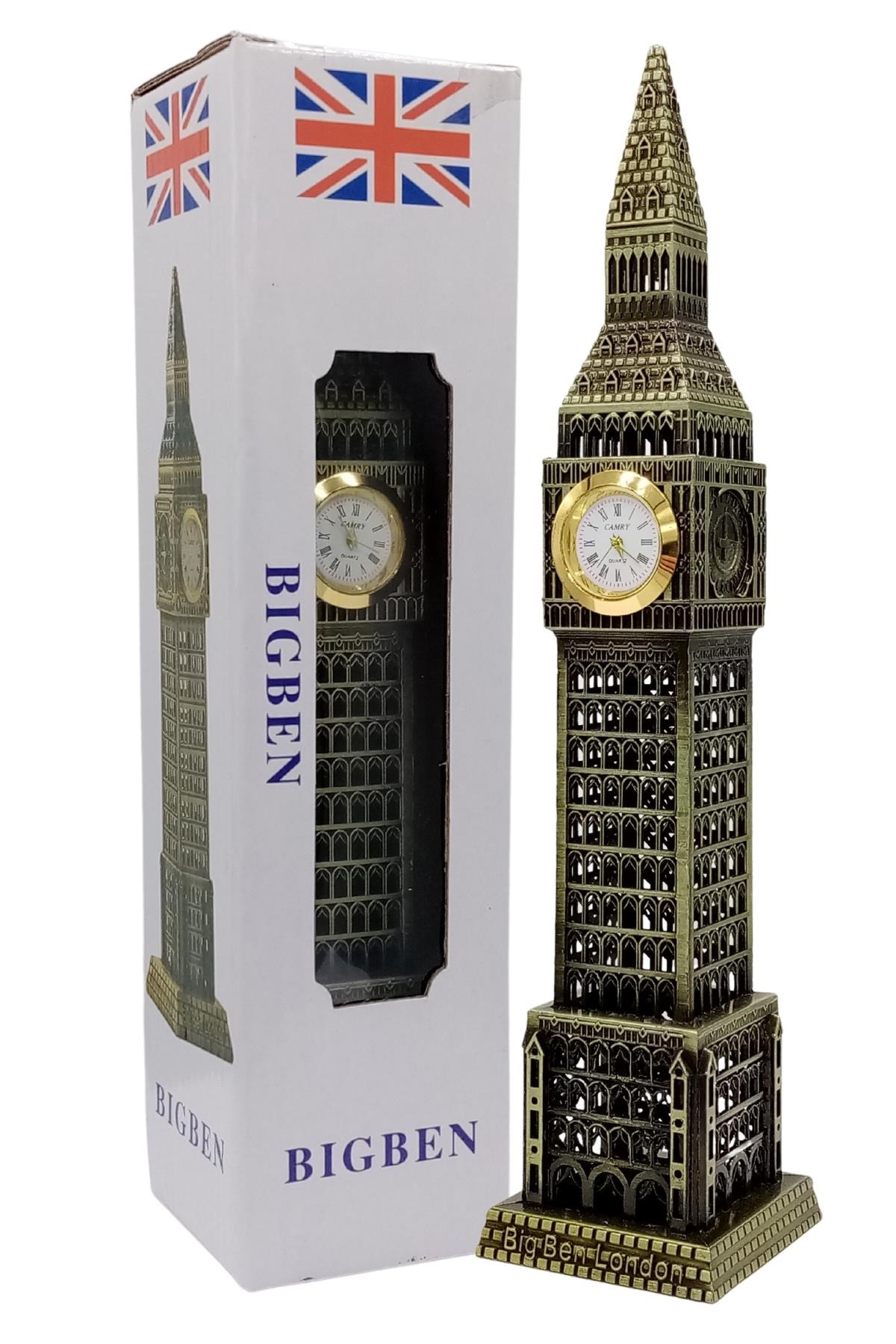 İngiltereDünyadan HediyelerDNY-HD100866Keskin Hediyelik Eşya Ve TekstilVintage Metal İngiltere London Big Ben Saat Kulesi Antik Bronz 23 cm