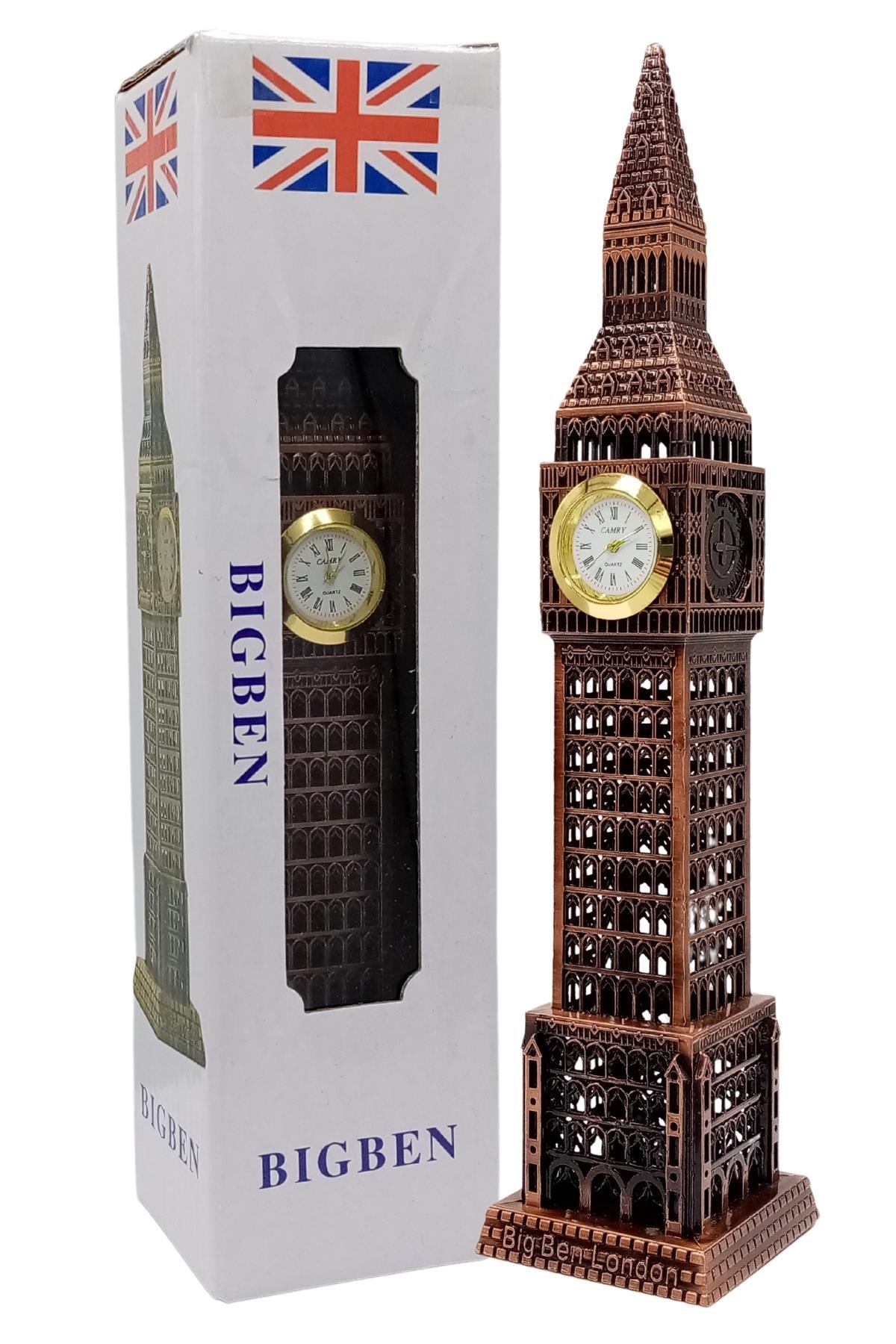 İngiltereDünyadan HediyelerDNY-HD100867Keskin Hediyelik Eşya Ve TekstilVintage Metal İngiltere London Big Ben Saat Kulesi Antik Bakır 23 cm