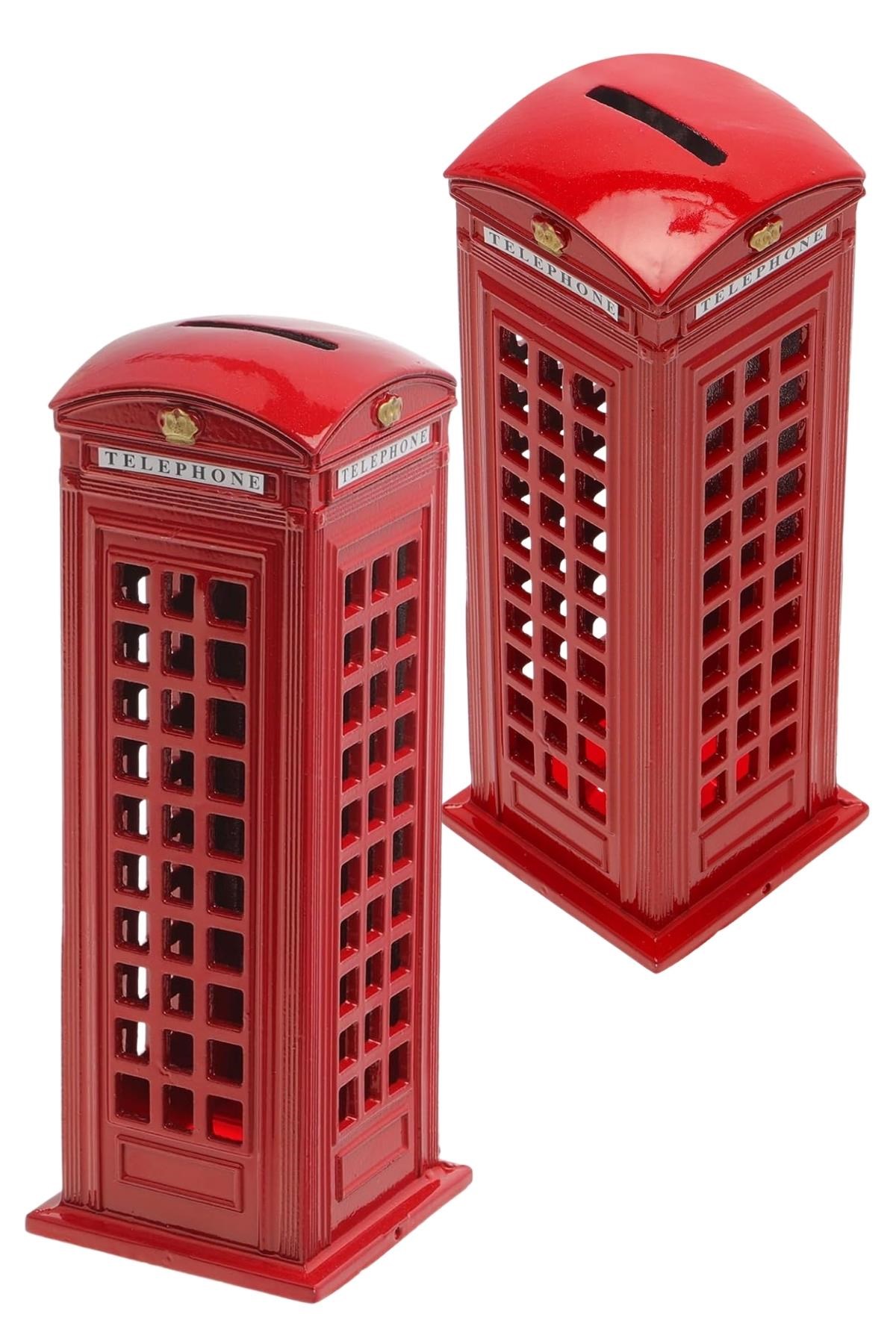 İngiltereDünyadan HediyelerDNY-HDYTLF18Keskin Hediyelik Eşya Ve TekstilTelefon Kulübesi Metal Kumbara İngiltere Londra 18cm