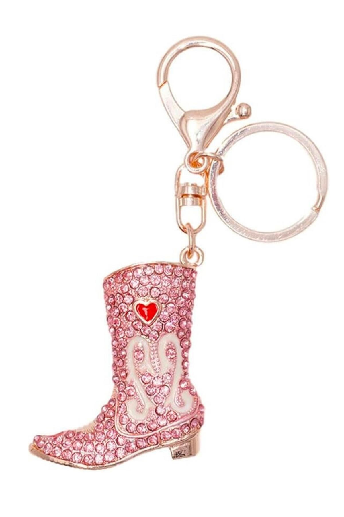 İngiltereDünyadan HediyelerDNY-HDYZMRTBTPMKeskin Hediyelik Eşya Ve TekstilKristal Taşlı Kadın Çizme Anahtarlık Pembe No.1