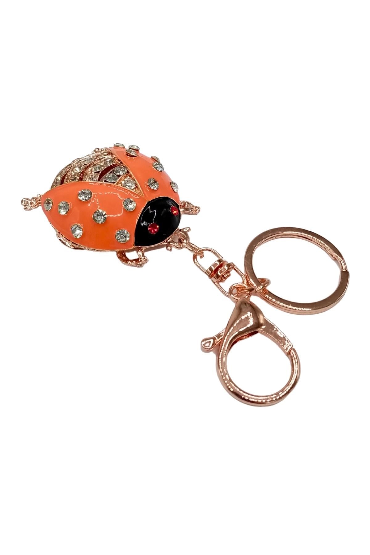 İngiltereDünyadan HediyelerDNY-HDYZMRTUB03Keskin Hediyelik Eşya Ve TekstilKristal Taşlı Uğur Böceği Anahtarlık Turuncu No.3