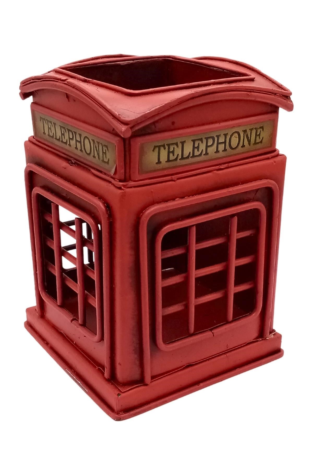 İngiltereDünyadan HediyelerDNY1110MV-809Keskin Hediyelik Eşya Ve TekstilDekoratif Metal Londra Telefon Kulübesi Kalemlik 12cm