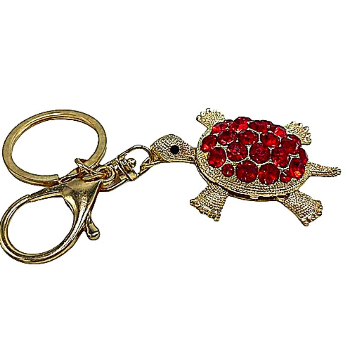 İngiltereDünyadan HediyelerŞRK-ANHTR7703Keskin Hediyelik Eşya Ve TekstilKırmızı Kristal Taşlı Kaplumbağa Anahtarlık