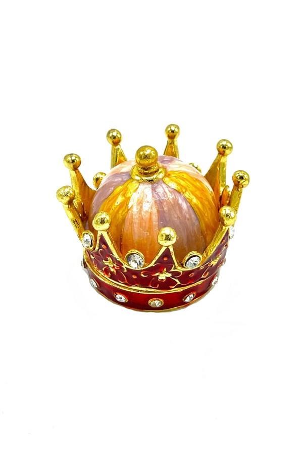 İngiltereDünyadan HediyelerTHTKRBG-1566Keskin Hediyelik Eşya Ve Tekstilİngiltere Kral Tacı Swarovski Taşlı Mücevher Kutusu No:1